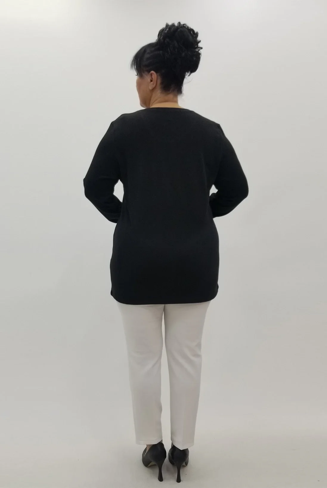 Miraggio Büyük Beden Bluz 4084 SİYAH