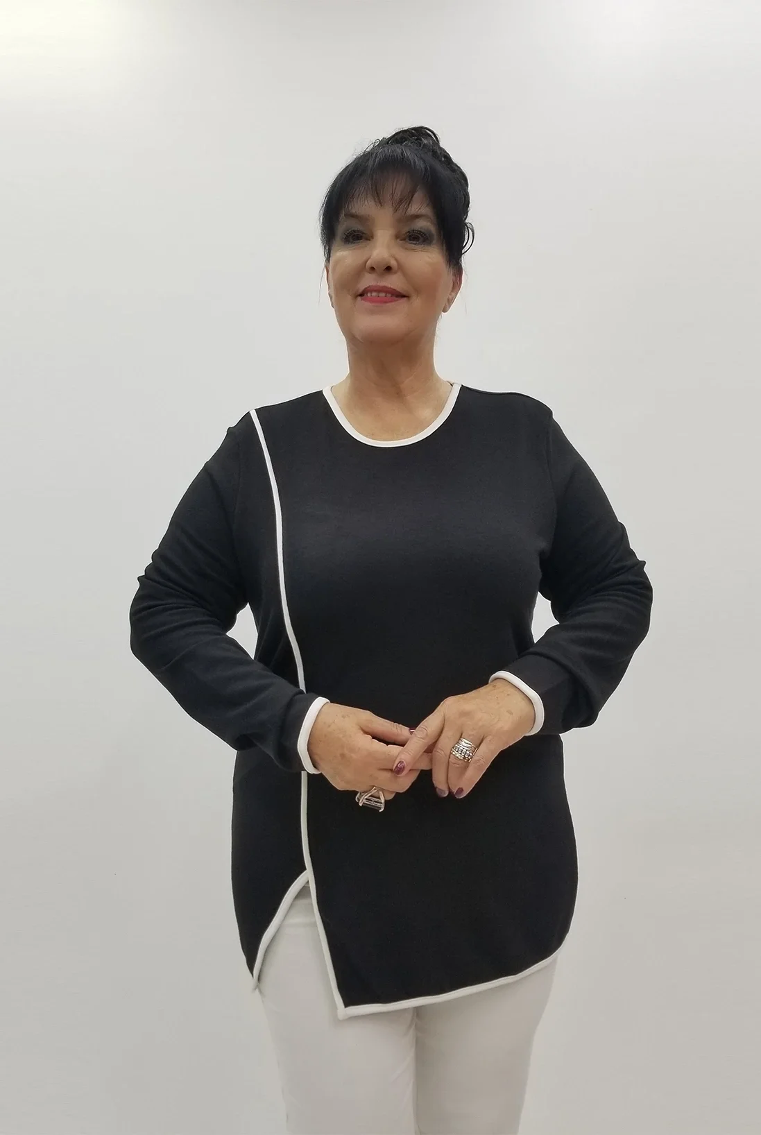 Miraggio Büyük Beden Bluz 4088 SİYAH