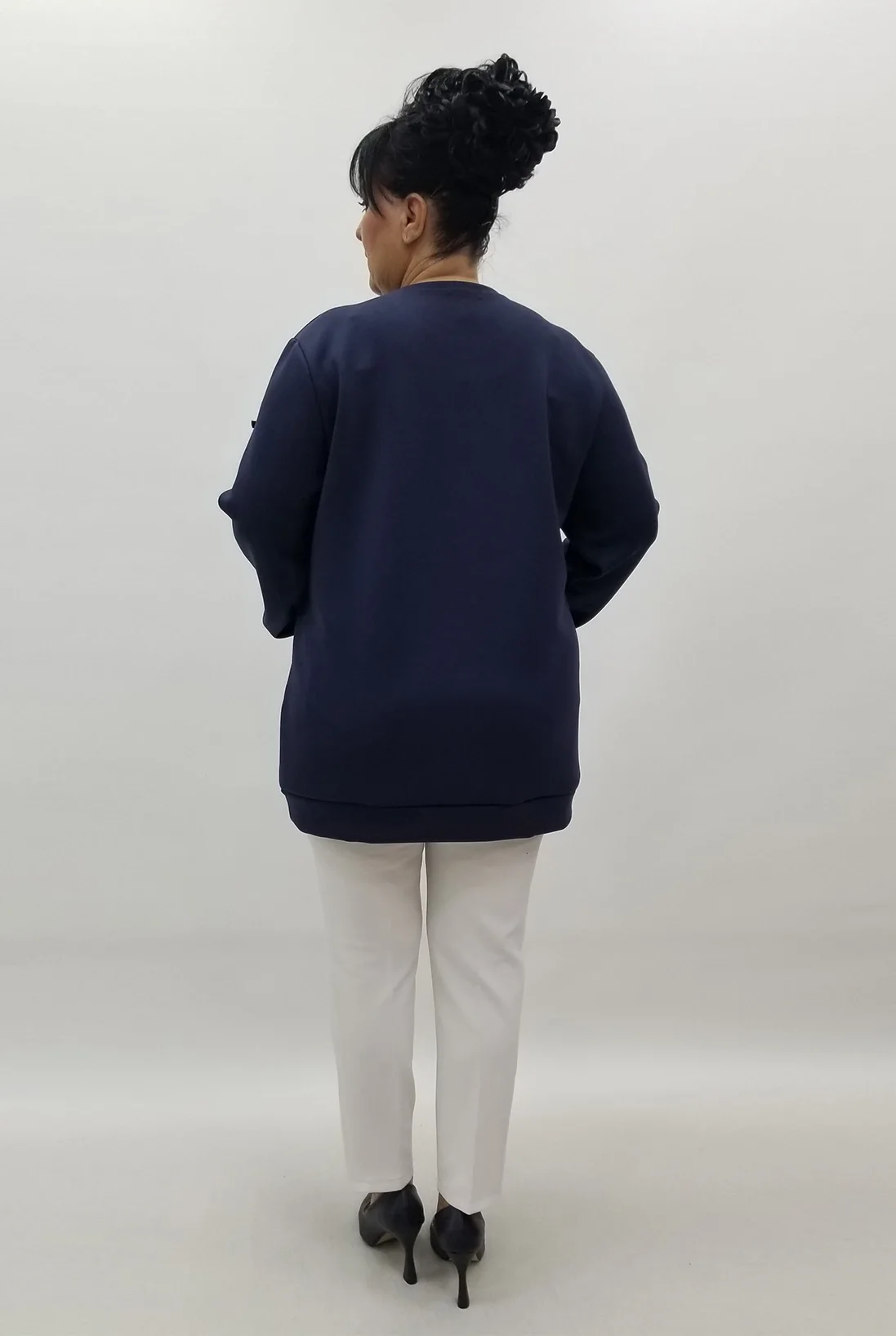 Miraggio Büyük Beden Bluz 4167 LACİVERT