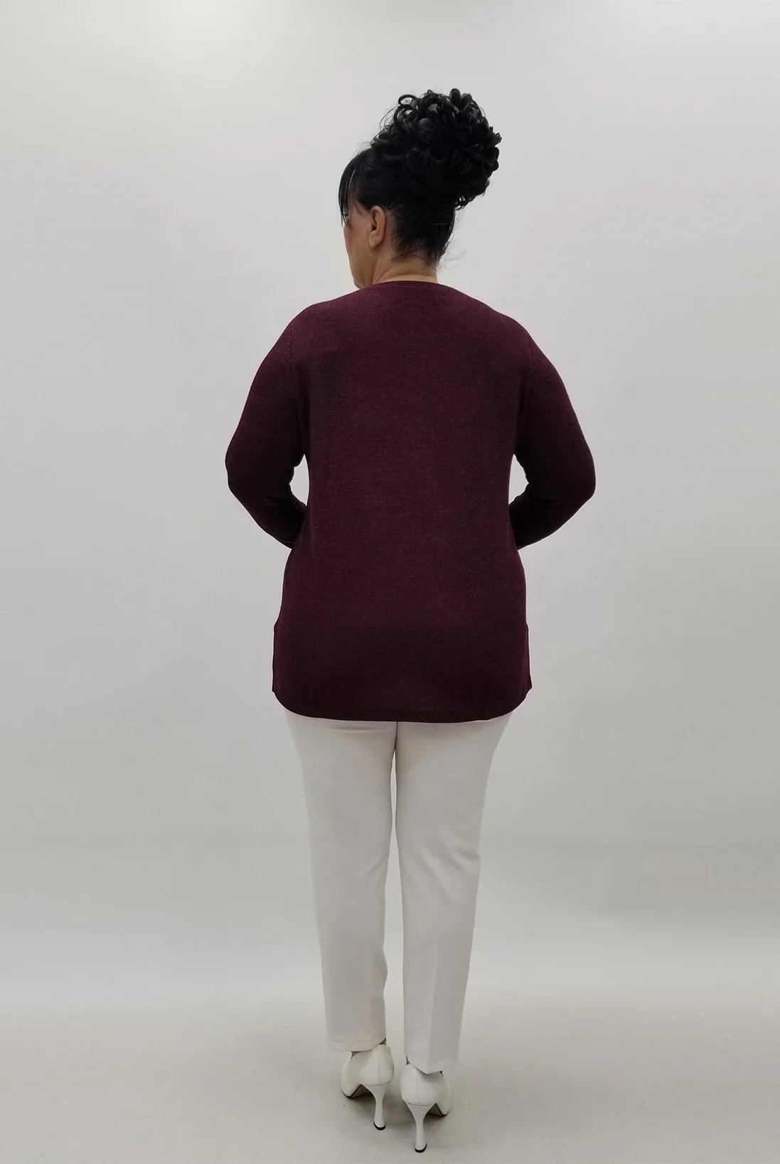 Miraggio Büyük Beden Bluz 4176 BORDO