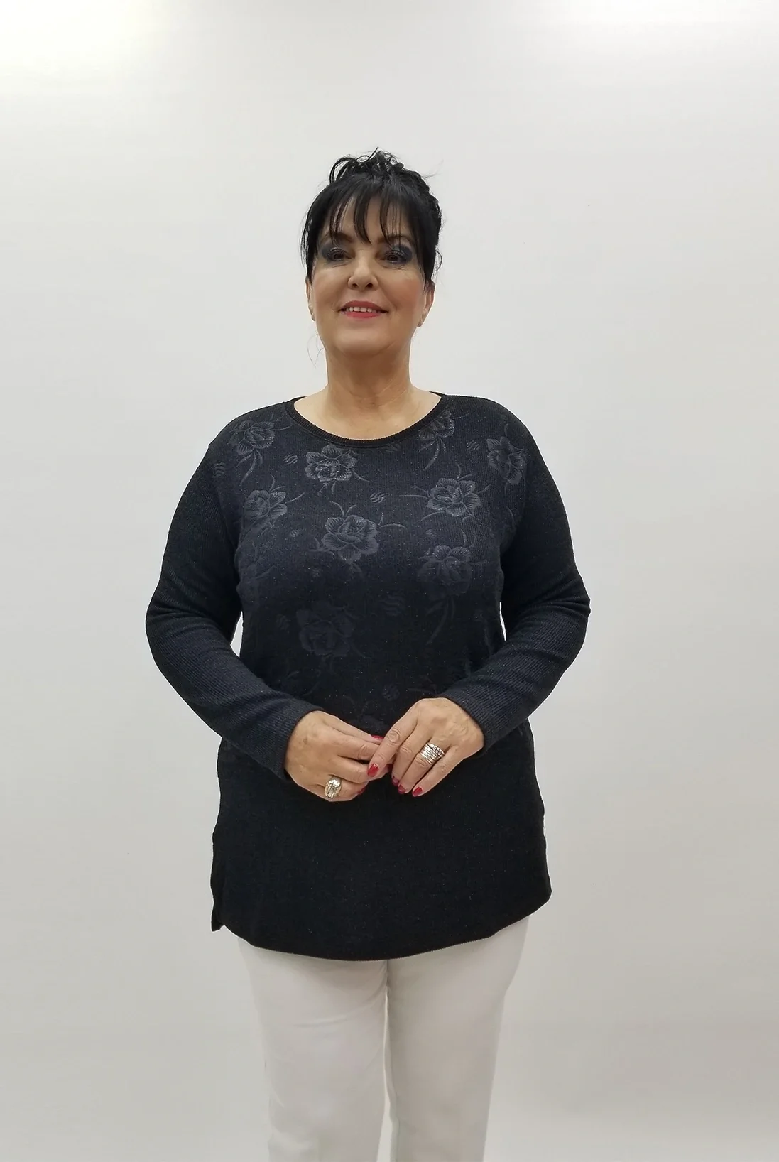 Miraggio Büyük Beden Bluz 4176 SİYAH