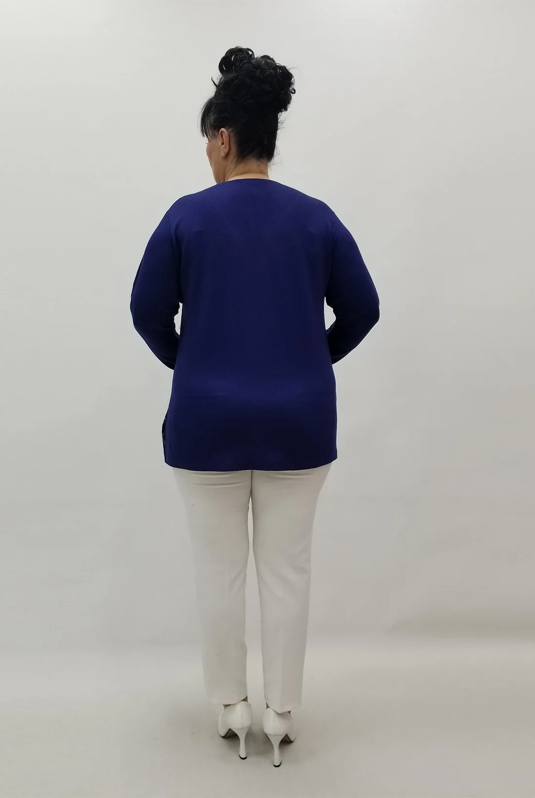 Miraggio Büyük Beden Bluz 4184 LACİVERT