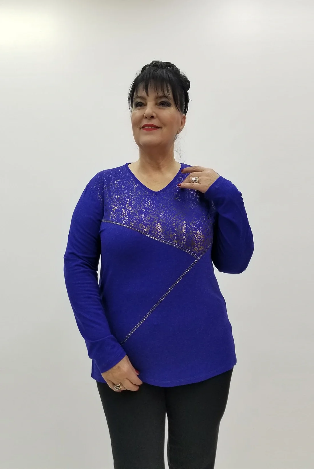 Miraggio Büyük Beden Bluz 4223 SAKS