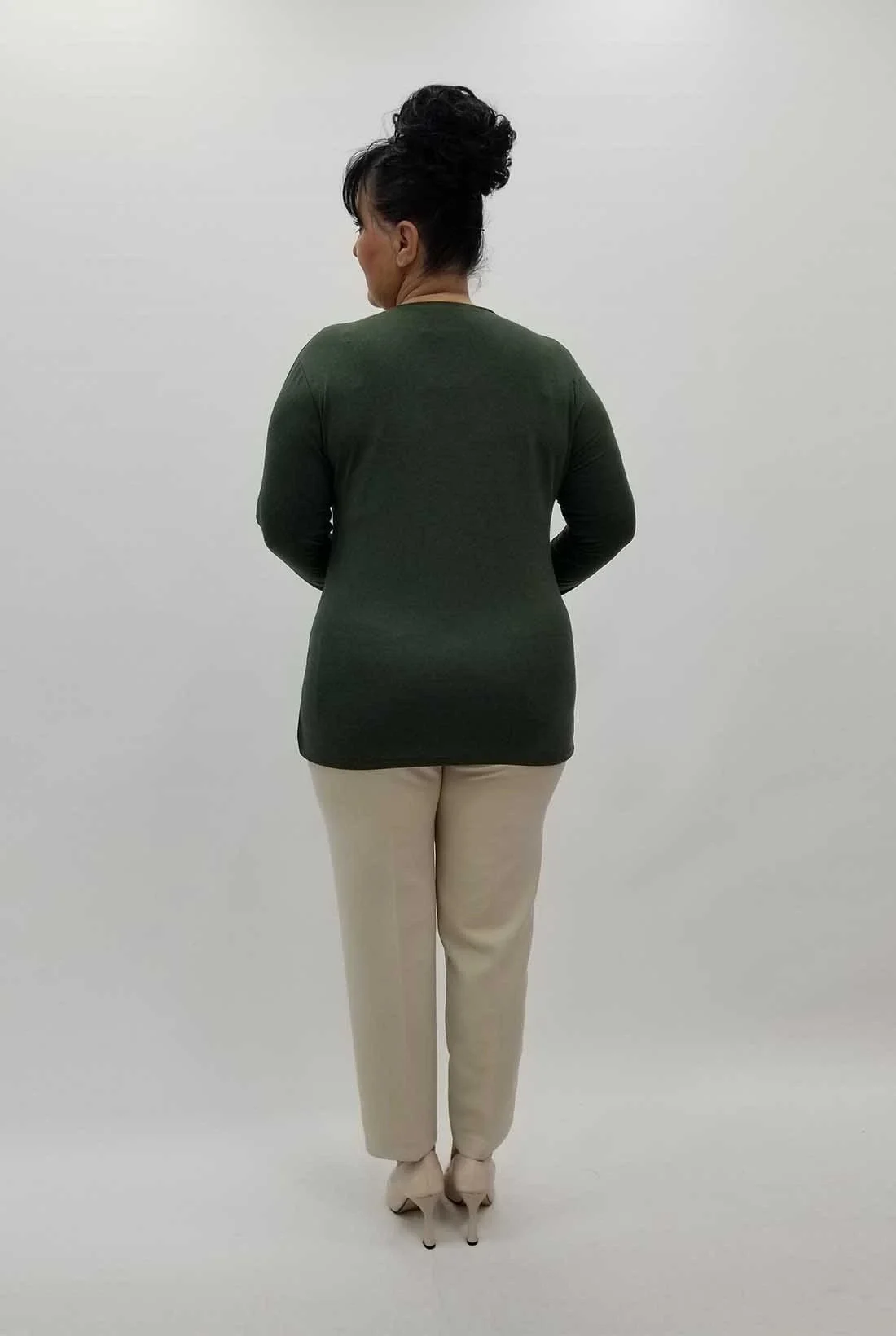 Miraggio Büyük Beden Bluz 4224 HAKİ