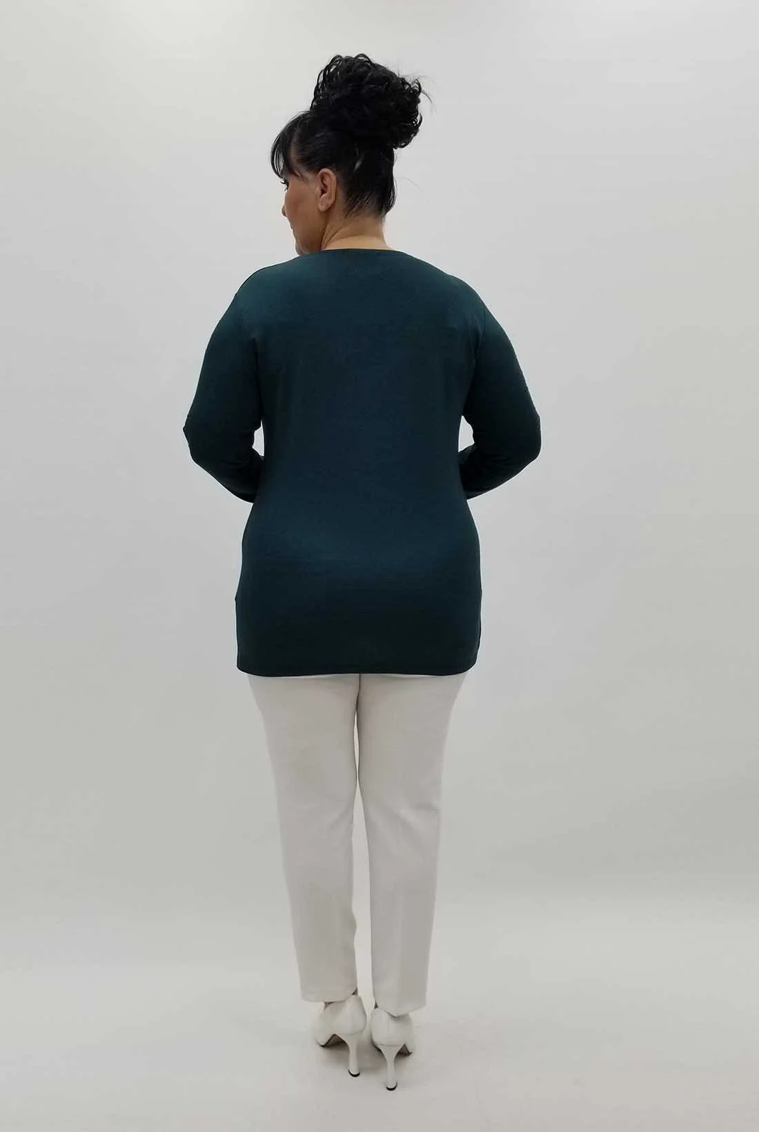 Miraggio Büyük Beden Bluz 4232 PETROL