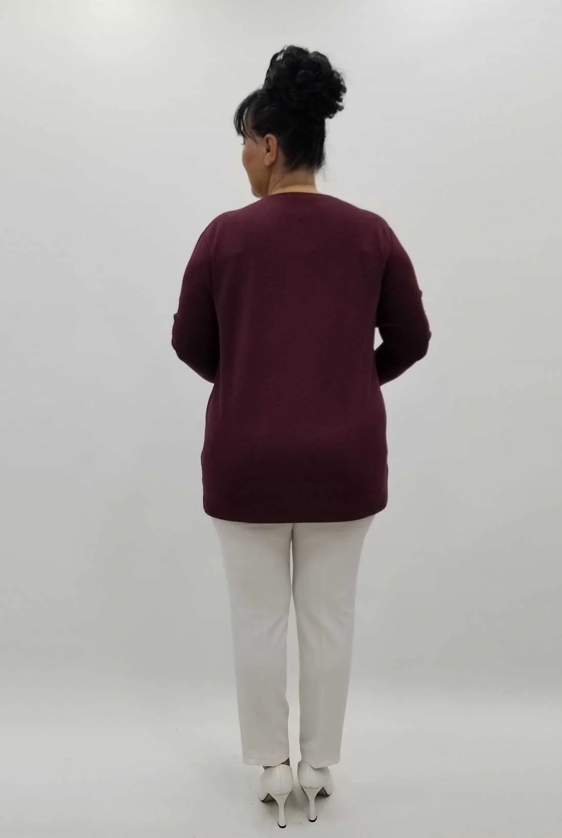 Miraggio Büyük Beden Bluz 4255 BORDO