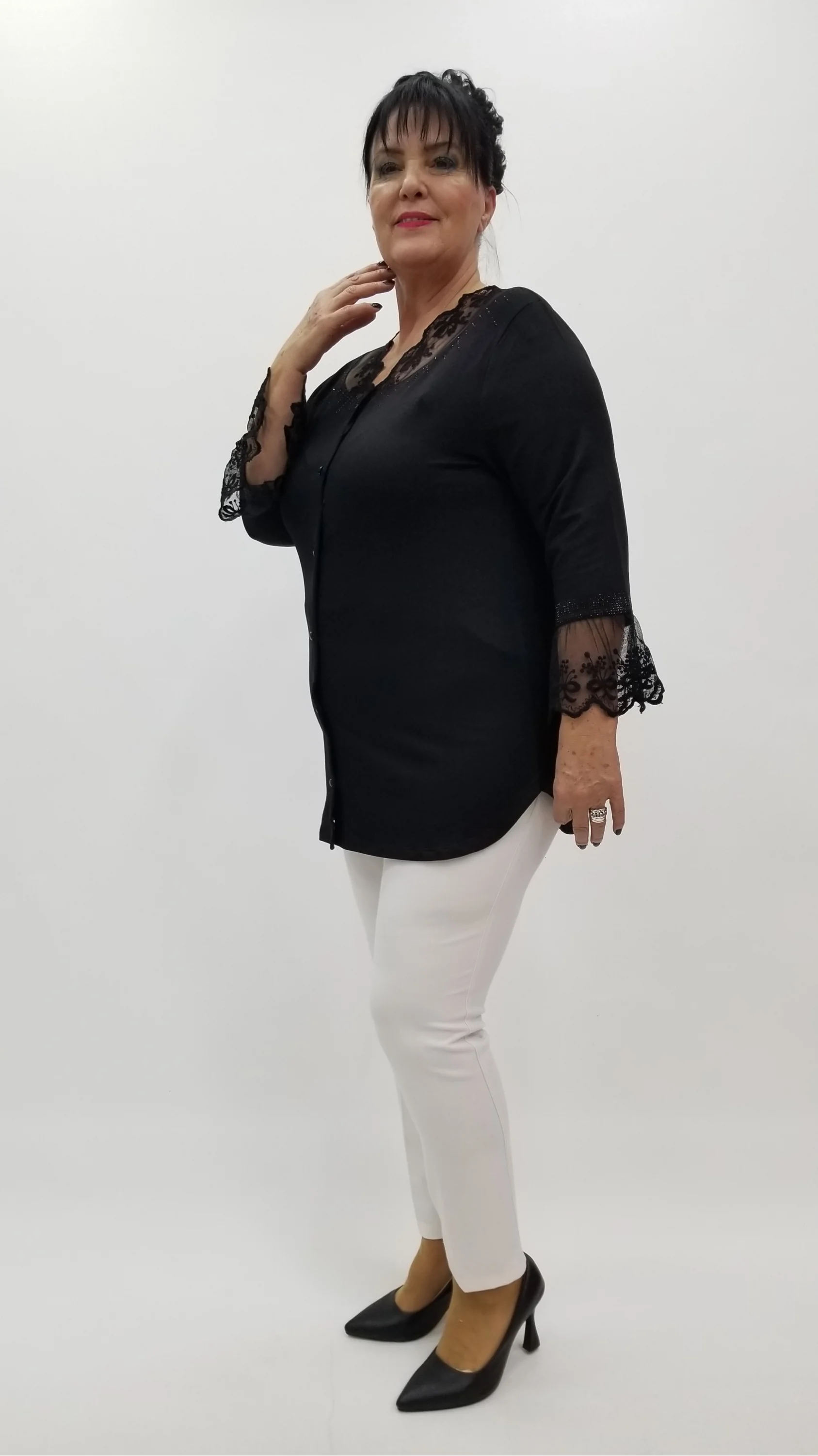 Miraggio Büyük Beden Bluz 4268 SİYAH