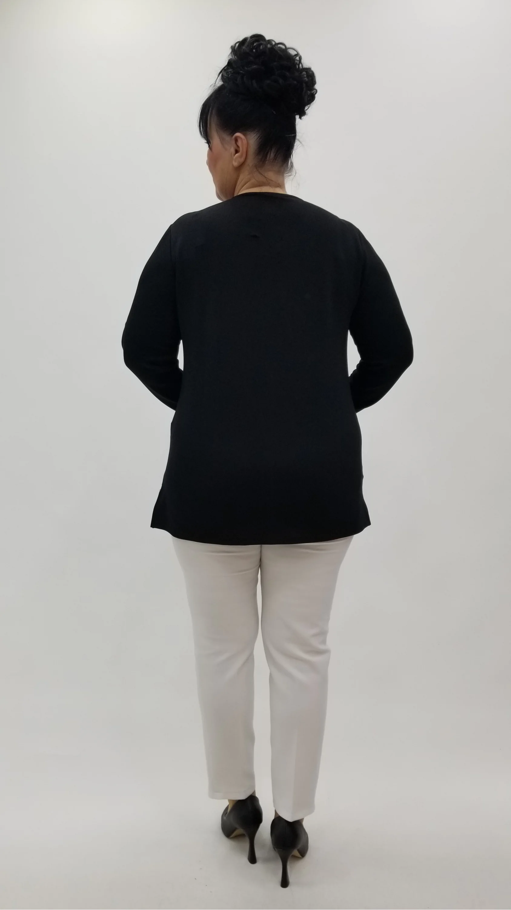 Miraggio Büyük Beden Bluz 4272 SİY-GÜMÜŞ