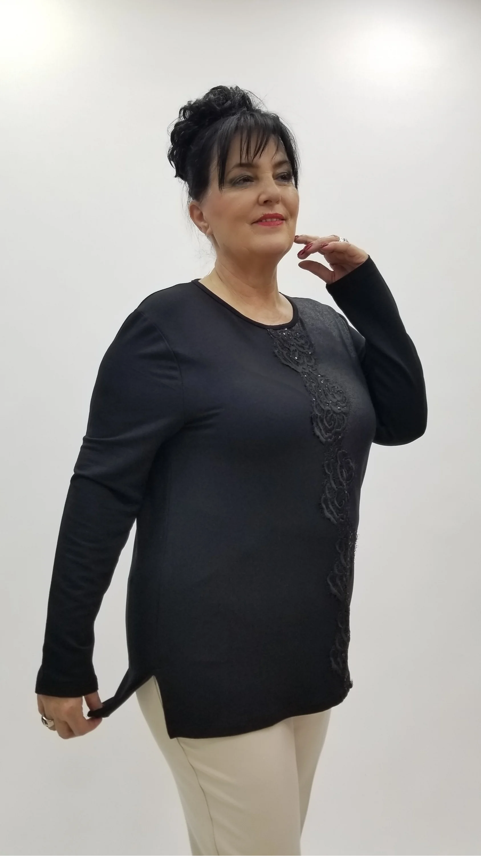 Miraggio Büyük Beden Bluz 4277 SİYAH