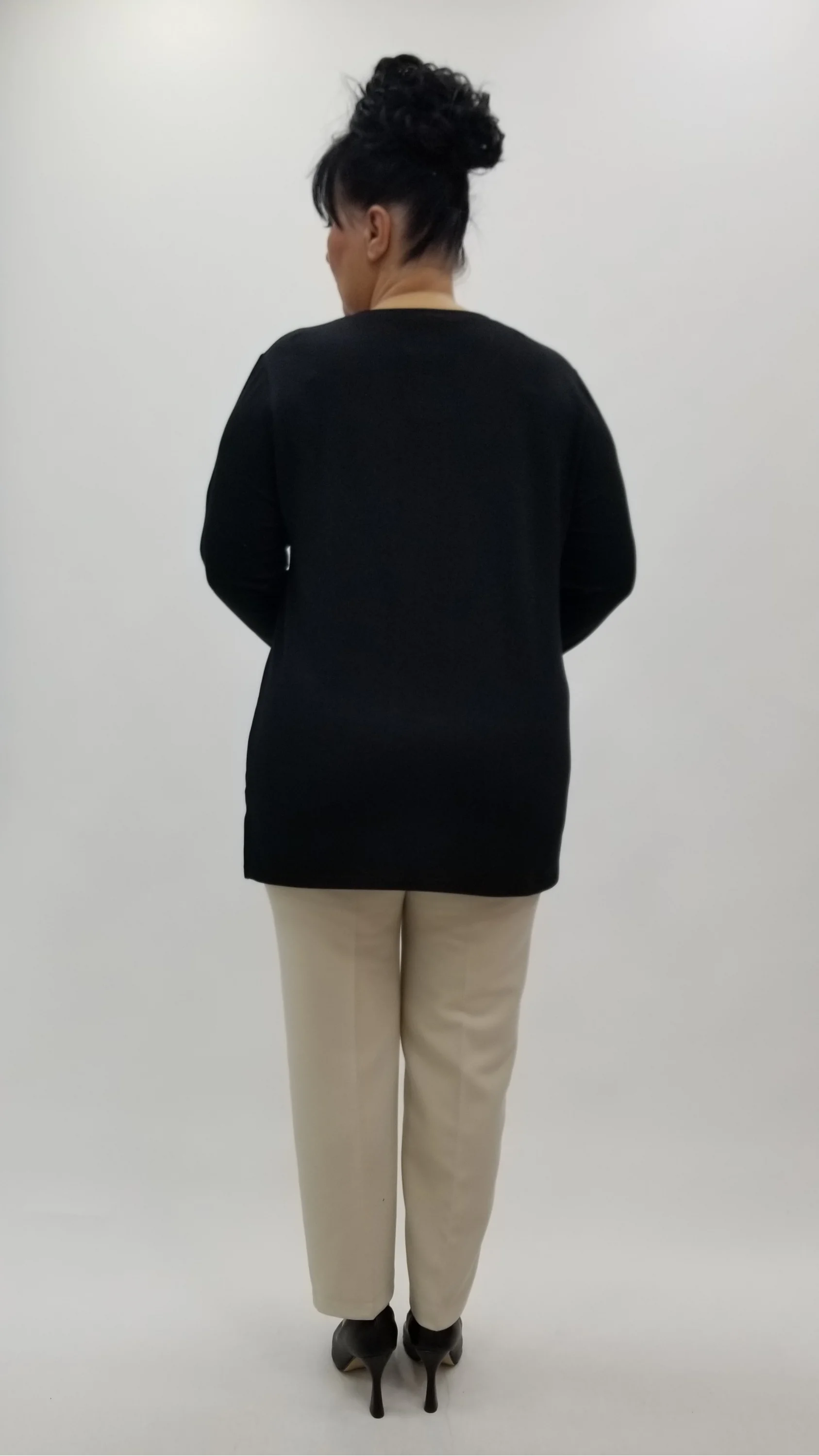 Miraggio Büyük Beden Bluz 4279 SİY-GOLD