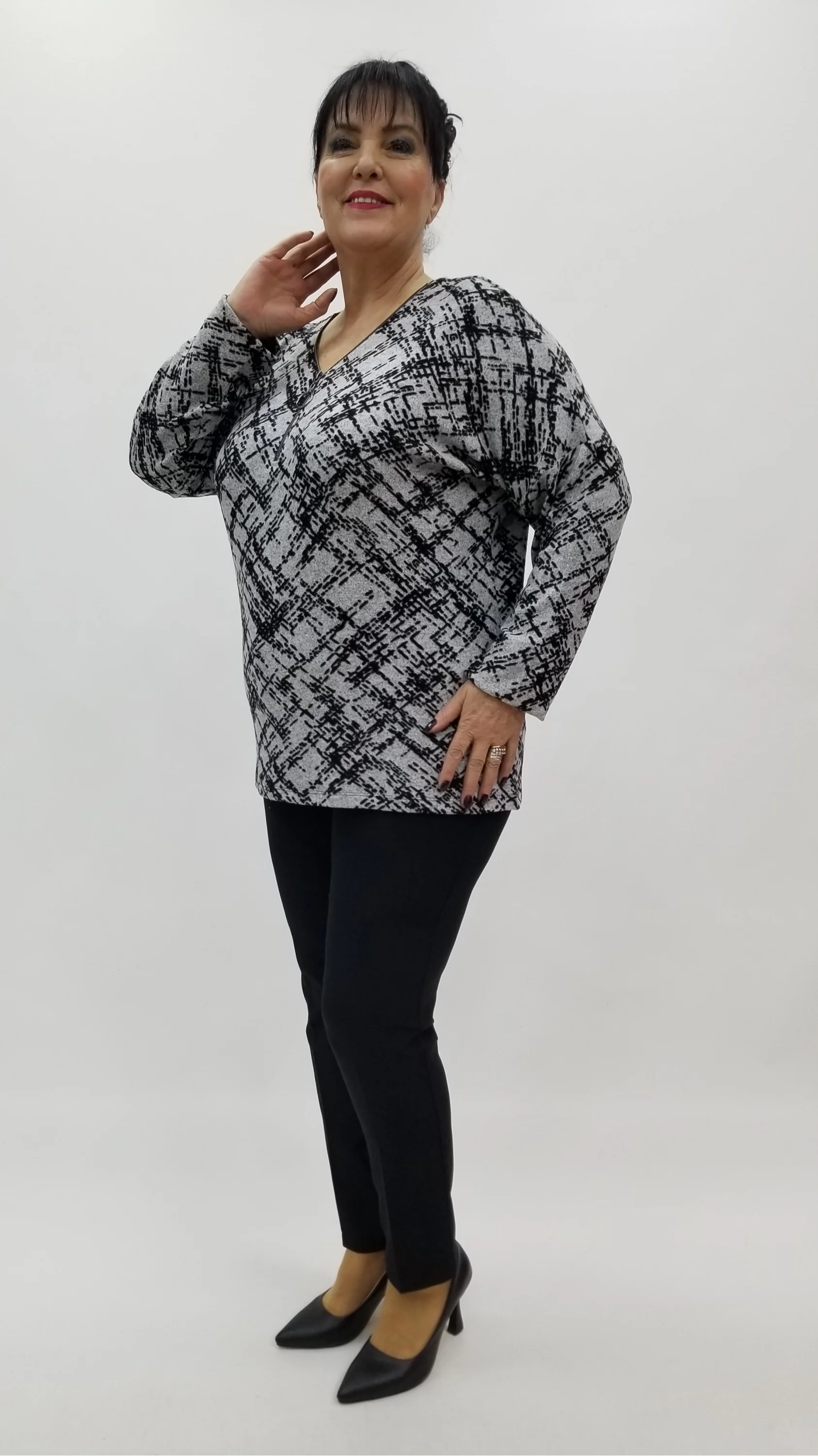 Miraggio Büyük Beden Bluz 4281 GRİ