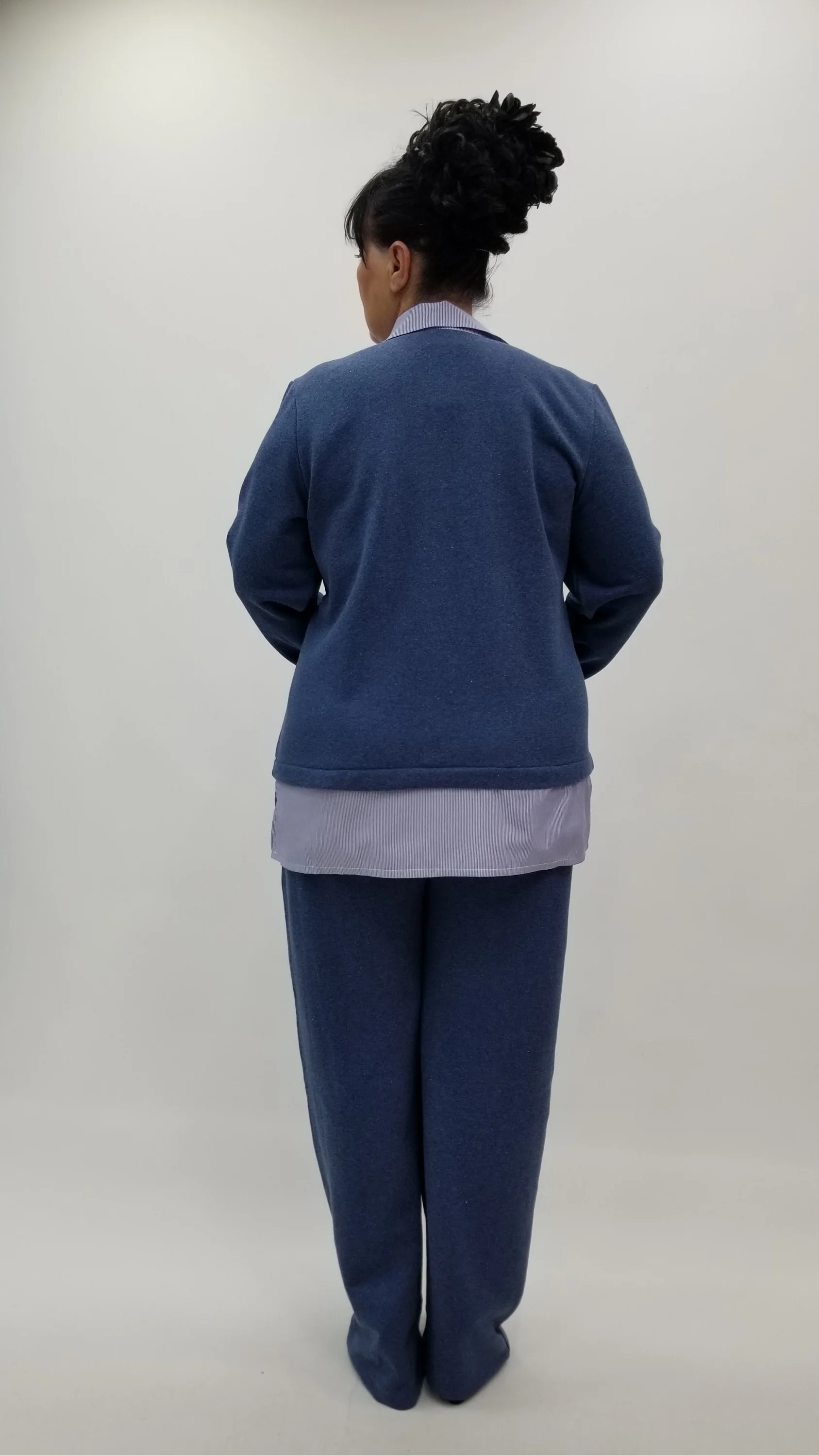 Miraggio Büyük Beden Bluz 4286 MAVİ