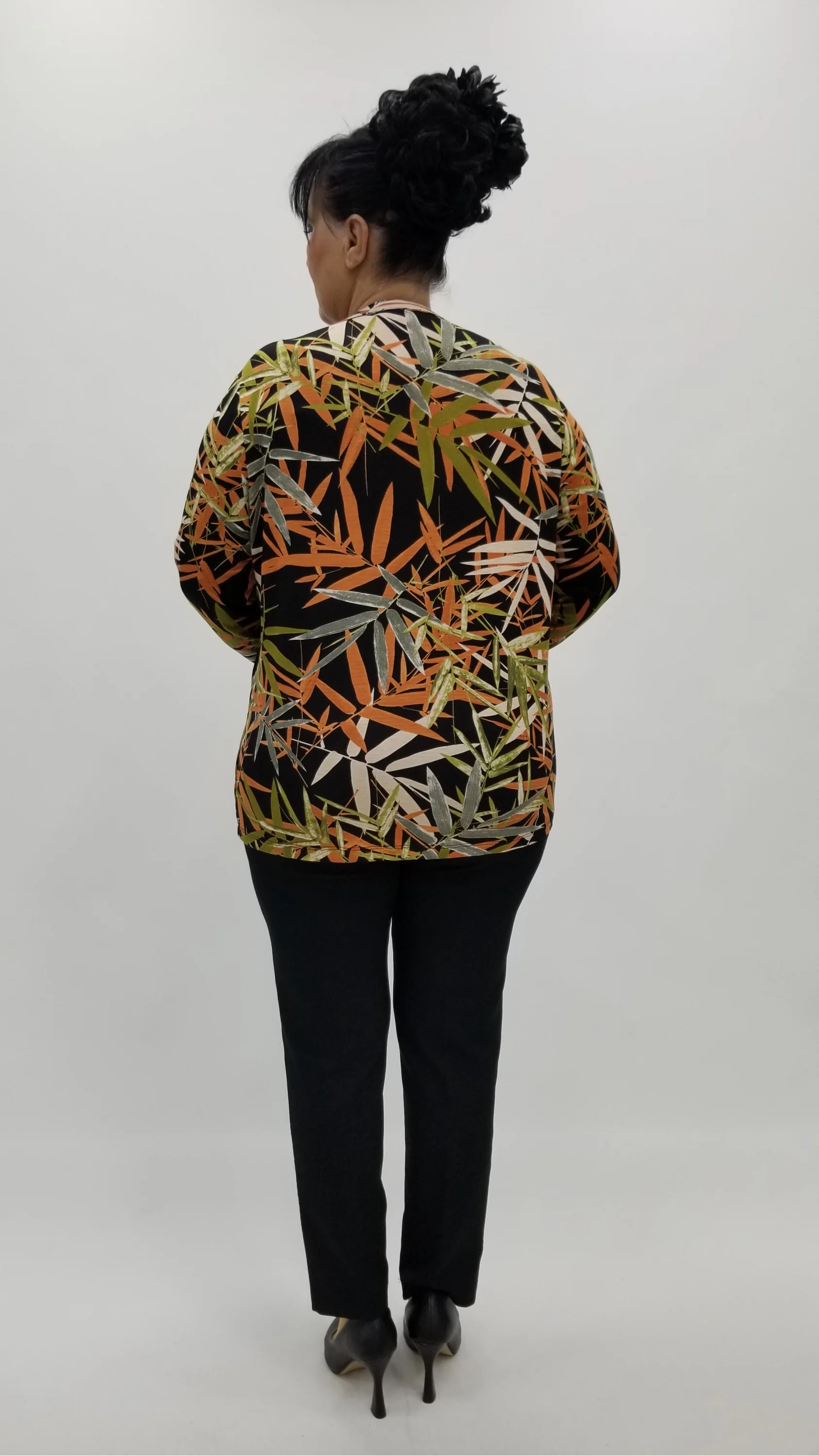 Miraggio Büyük Beden Bluz 4291 SİYAH/TABA