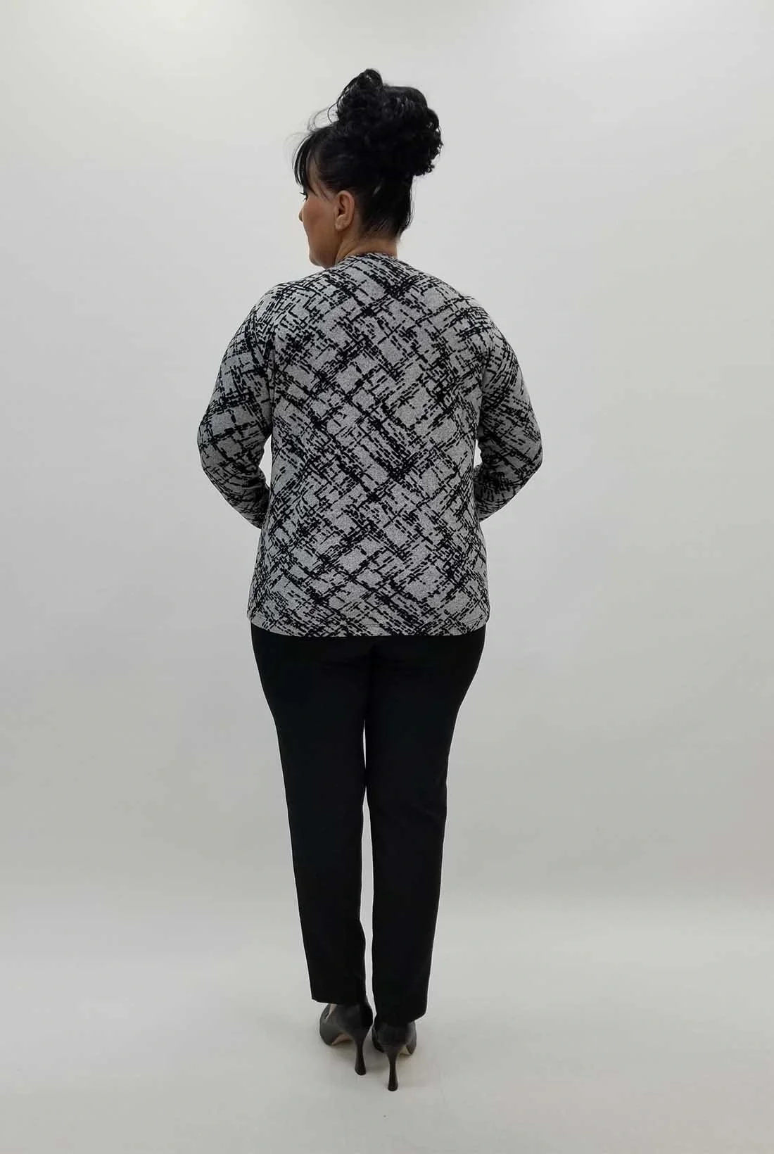 Miraggio Büyük Beden Bluz 4292 GRİ