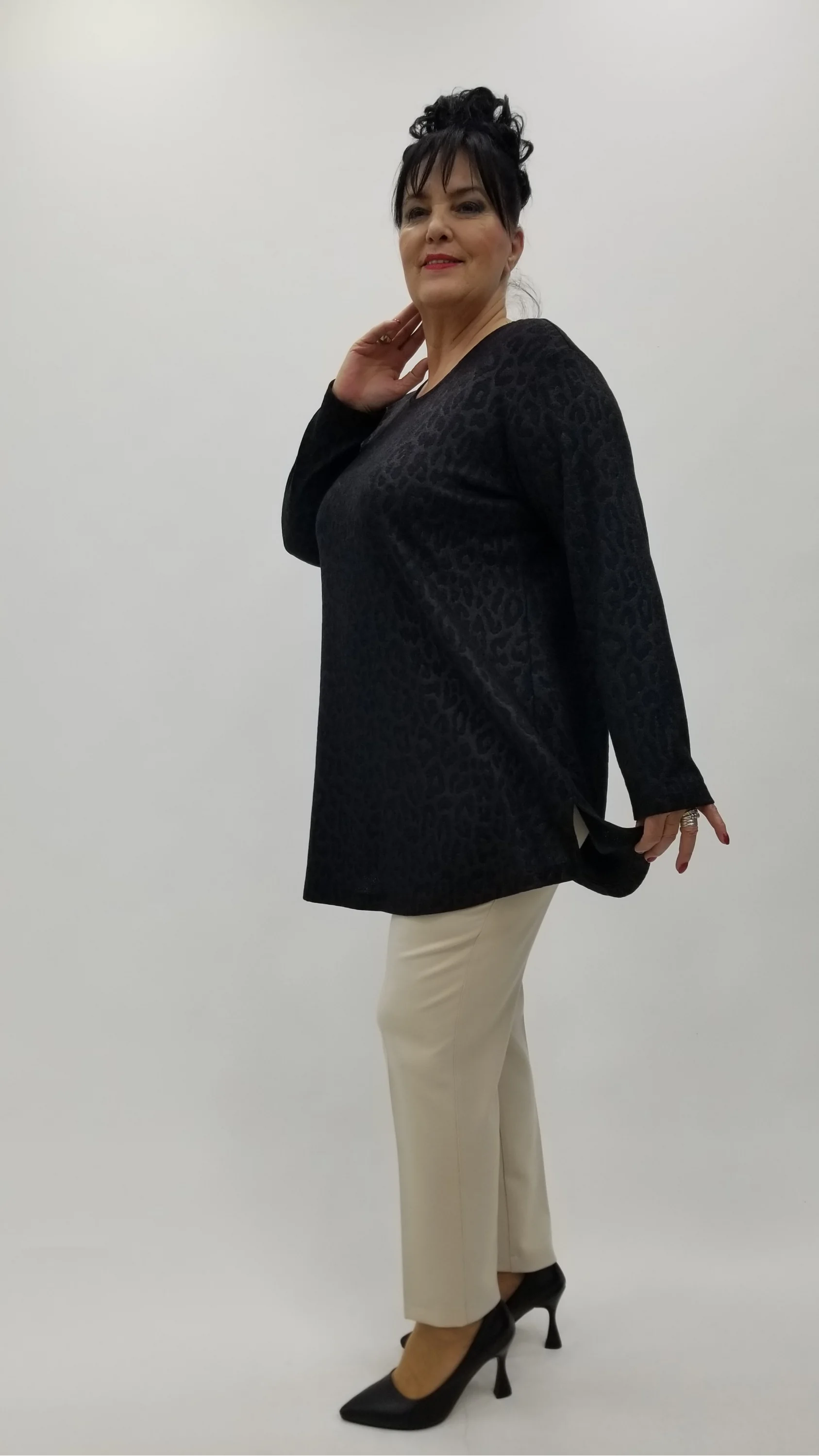 Miraggio Büyük Beden Bluz 4307 SİYAH