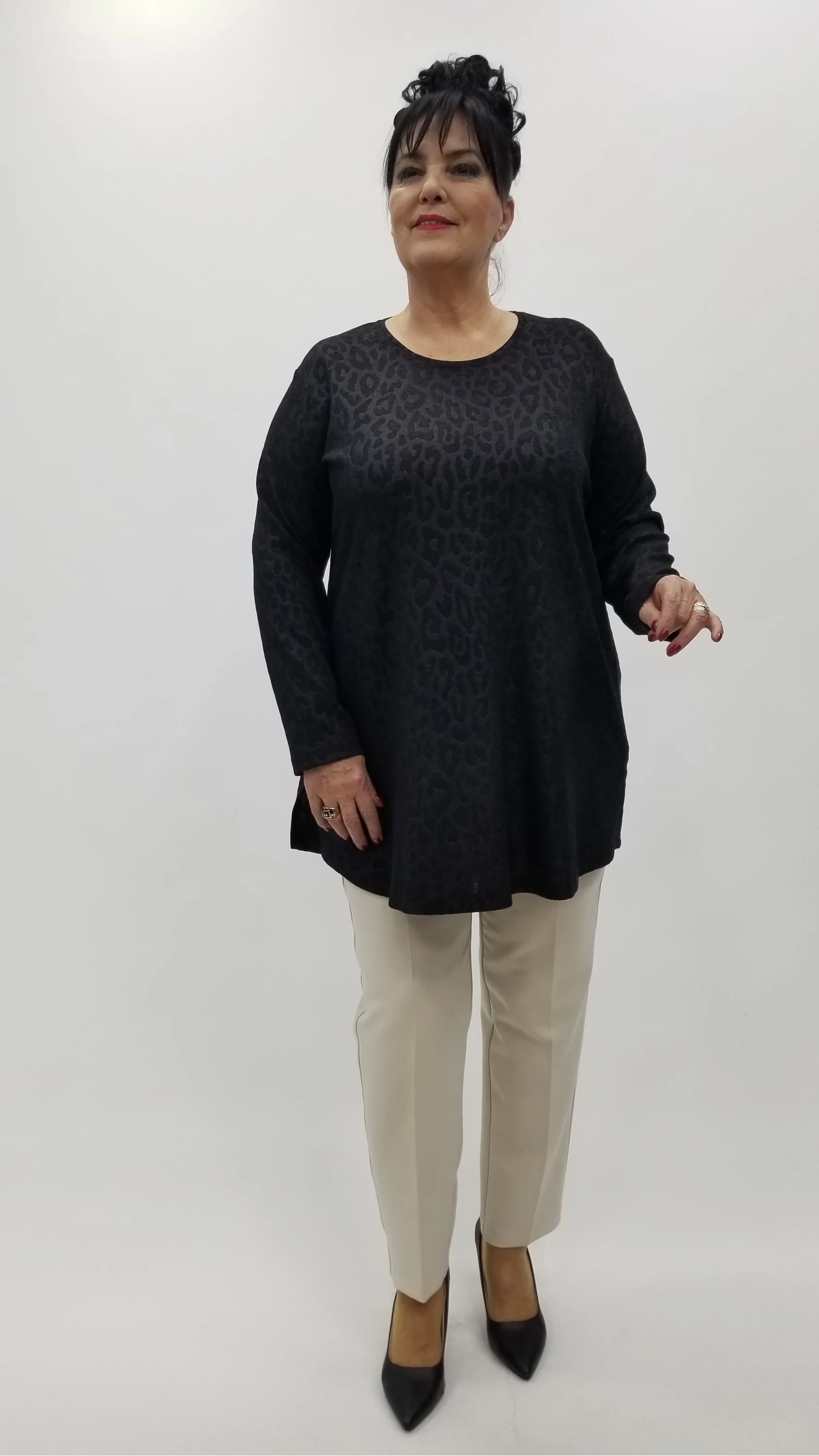 Miraggio Büyük Beden Bluz 4307 SİYAH