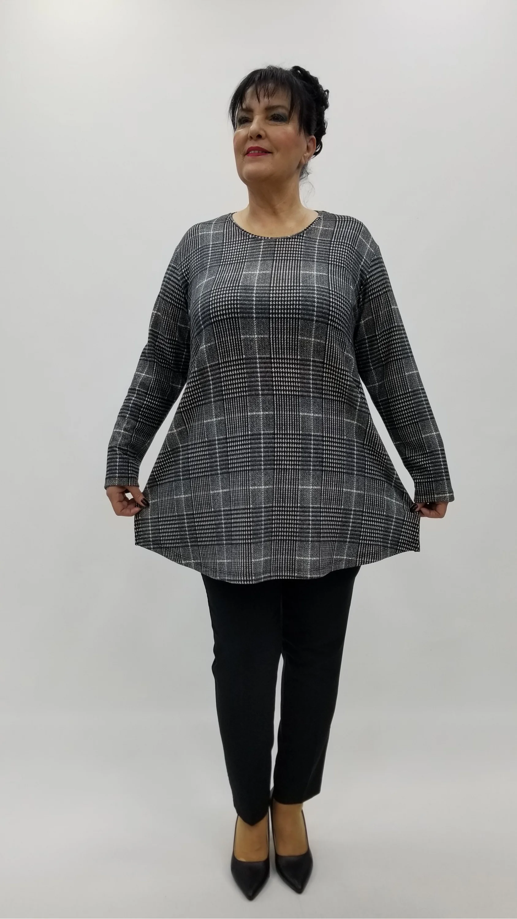 Miraggio Büyük Beden Bluz 4308 ANTRASİT