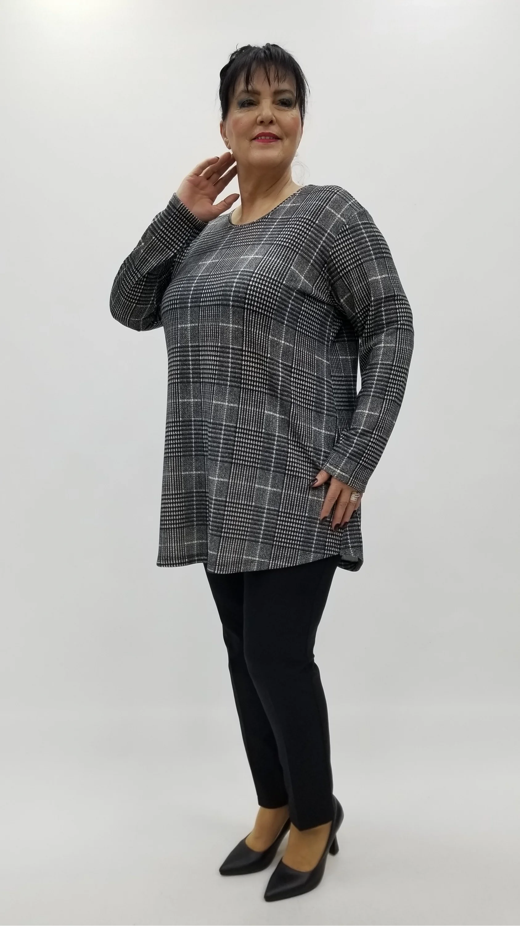 Miraggio Büyük Beden Bluz 4308 ANTRASİT