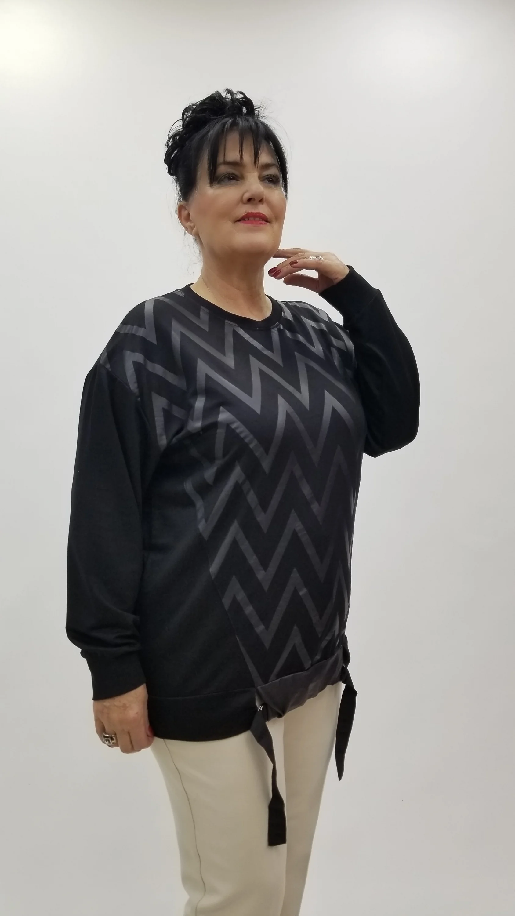 Miraggio Büyük Beden Bluz 4330 SİYAH