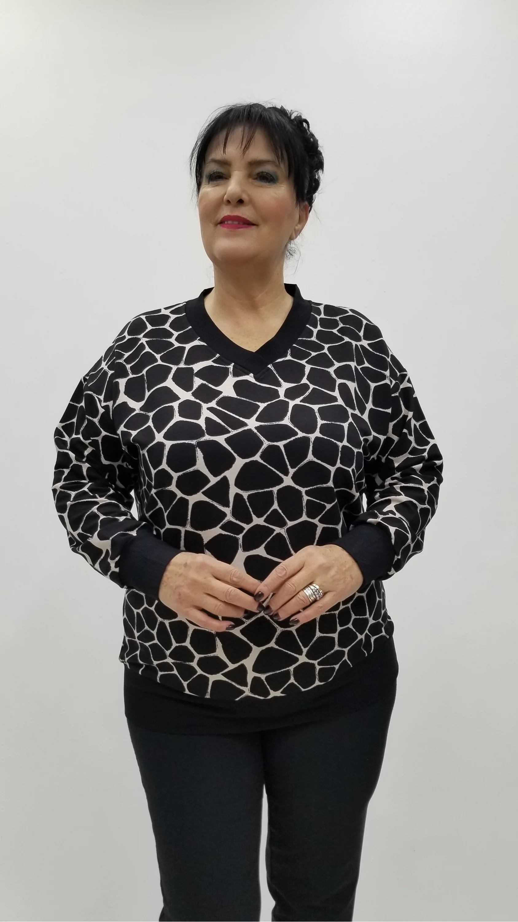 Miraggio Büyük Beden Bluz 4332 SİYAH