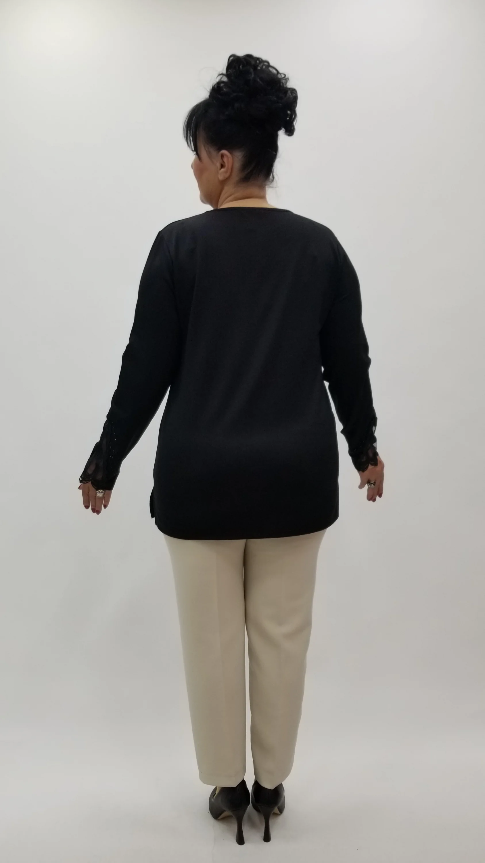 Miraggio Büyük Beden Bluz 4347 SİYAH