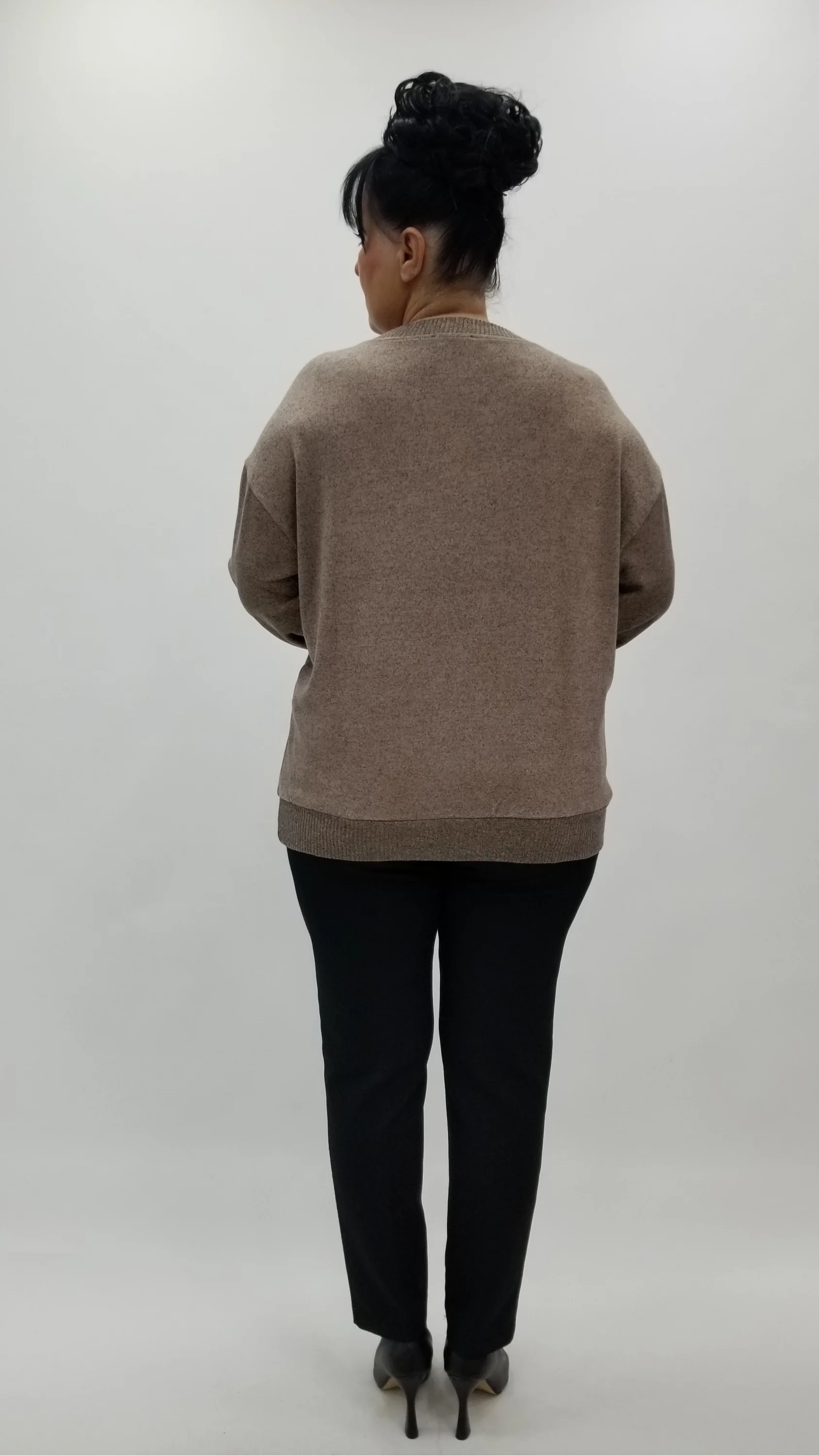 Miraggio Büyük Beden Bluz 4360 A-KAHVE