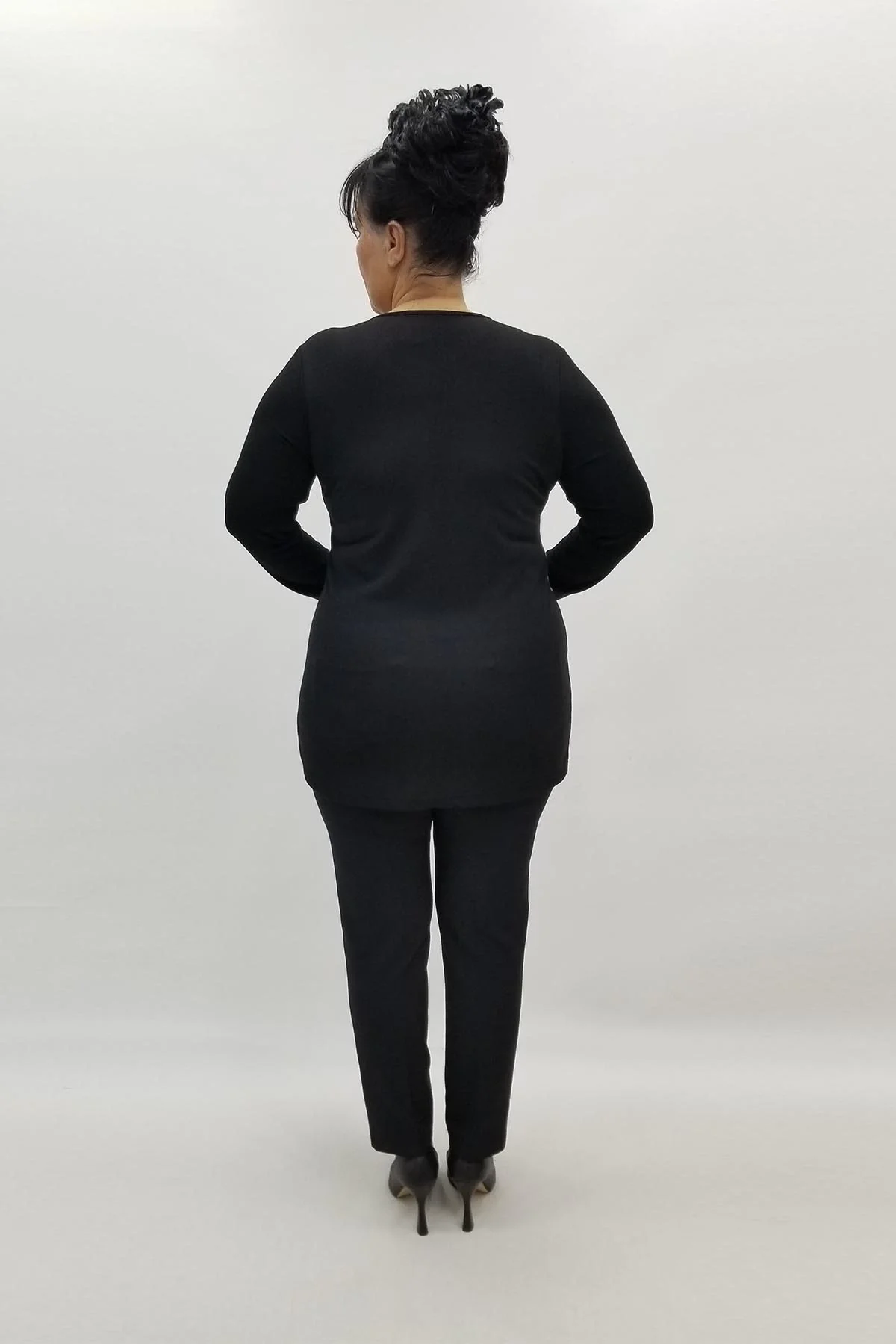 Miraggio Büyük Beden Bluz 98053 SİYAH