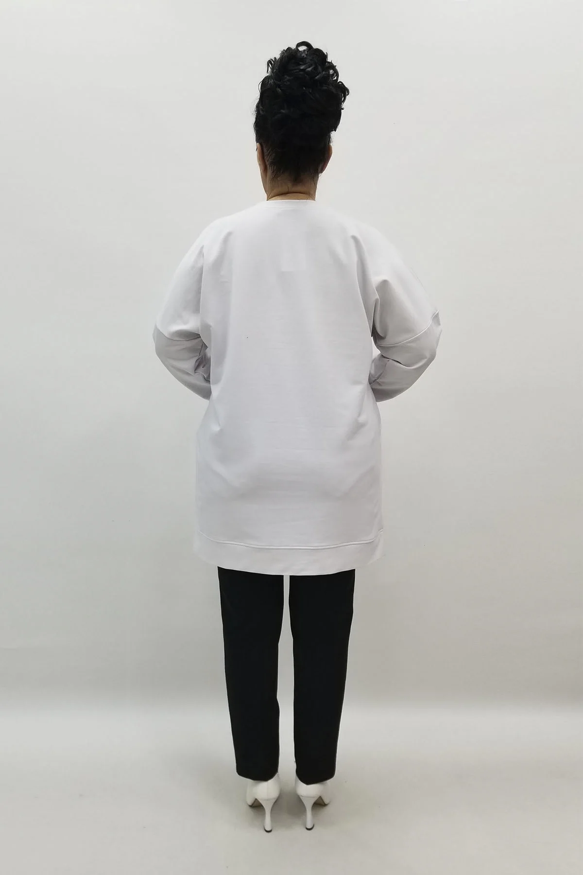 Miraggio Büyük Beden Bluz 98355 BEYAZ