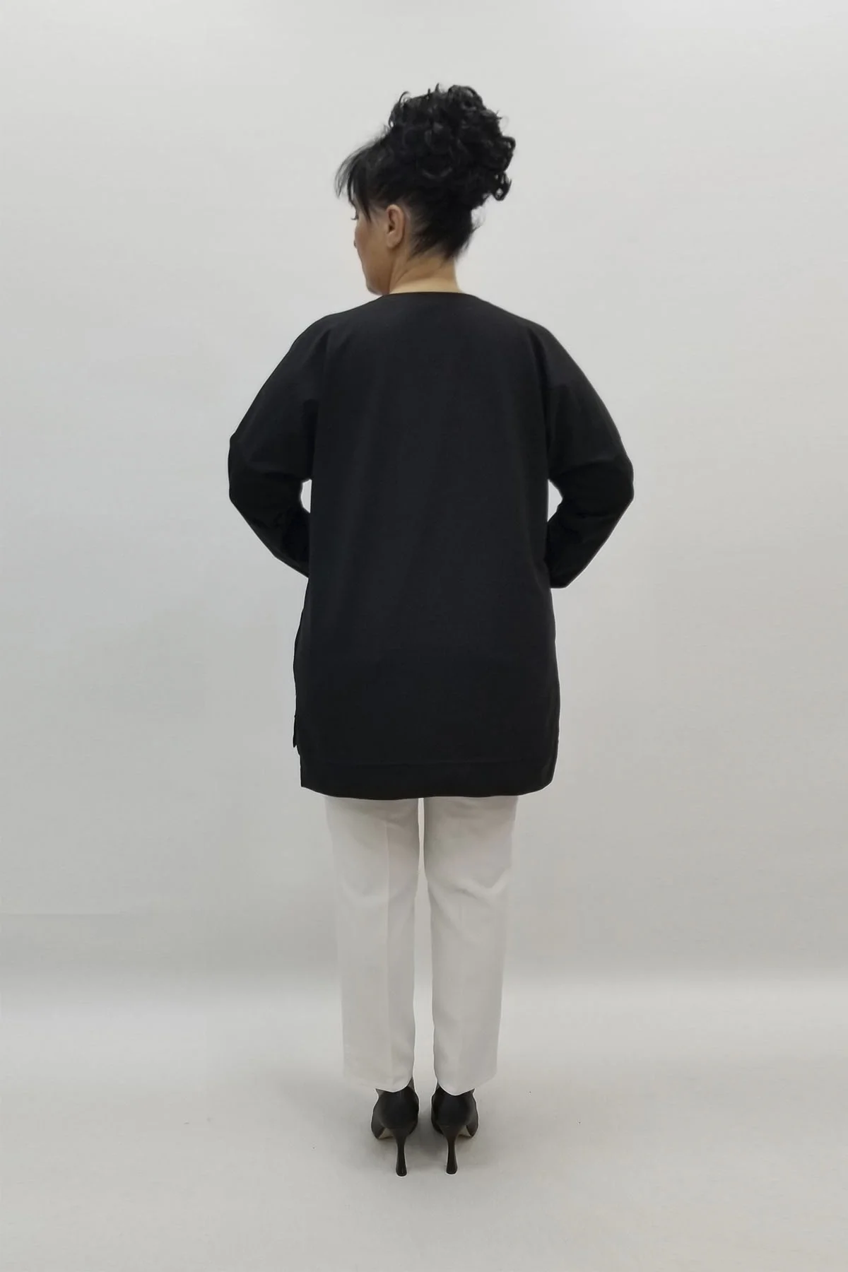 Miraggio Büyük Beden Bluz 98355 SİYAH