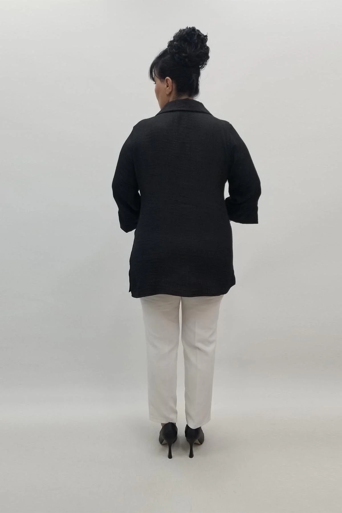 Miraggio Büyük Beden Bluz 98394 SİYAH