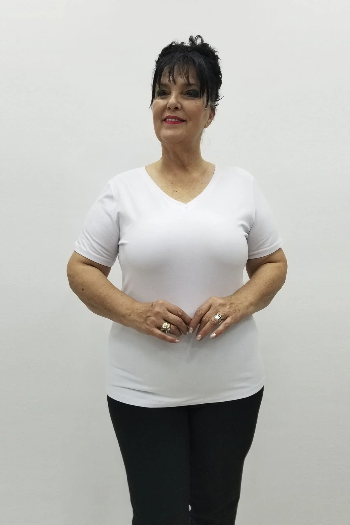 Miraggio Büyük Beden Bluz 98401 BEYAZ