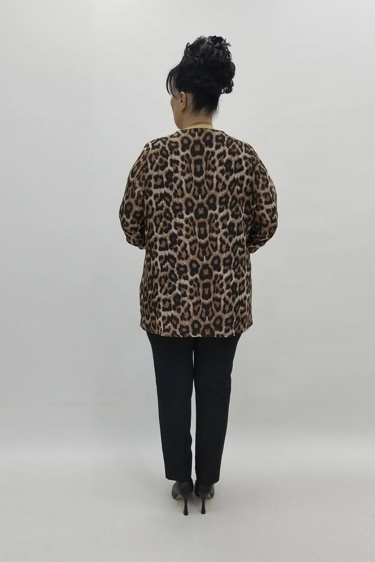 Miraggio Büyük Beden Bluz 98548 KAHVE