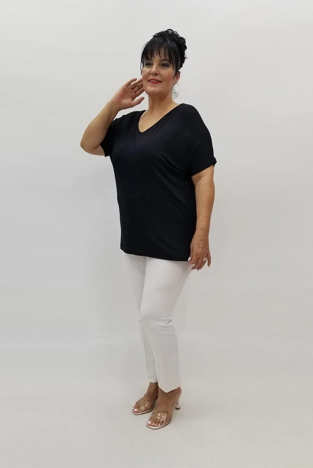 Miraggio Büyük Beden Bluz 98605 SİYAH