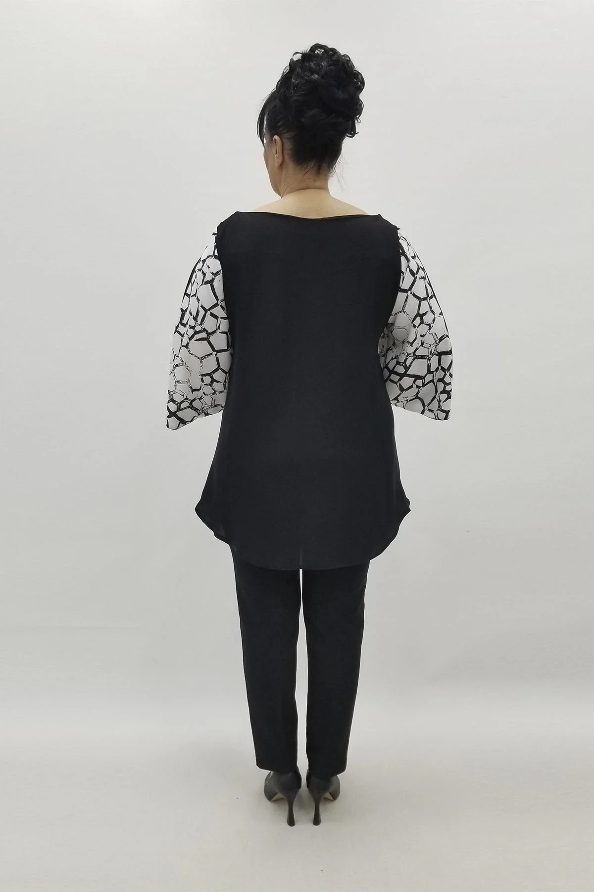 Miraggio Büyük Beden Bluz 98704 SİYAH