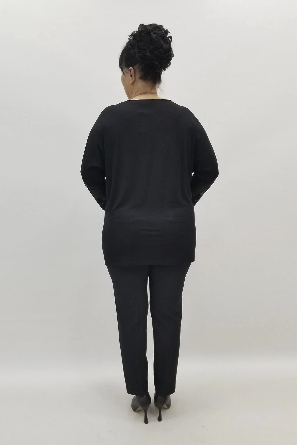 Miraggio Büyük Beden Bluz 98735 SİYAH