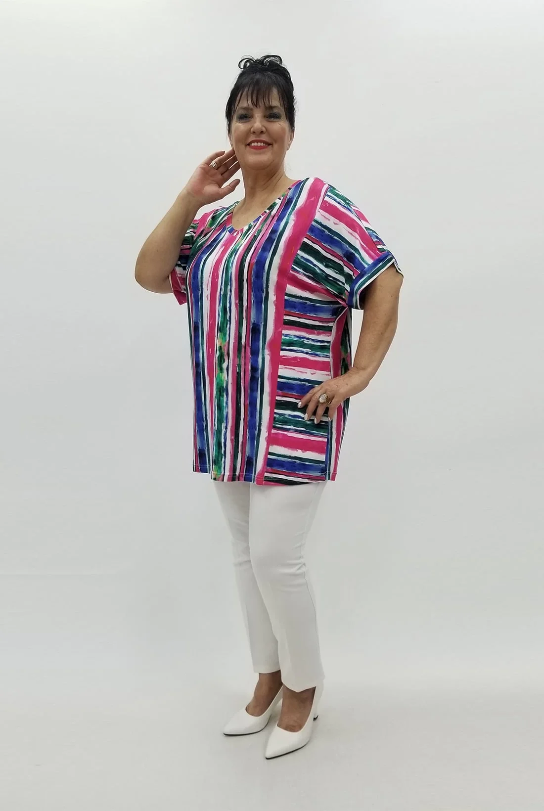 Miraggio Büyük Beden Bluz 98830 FUŞYA