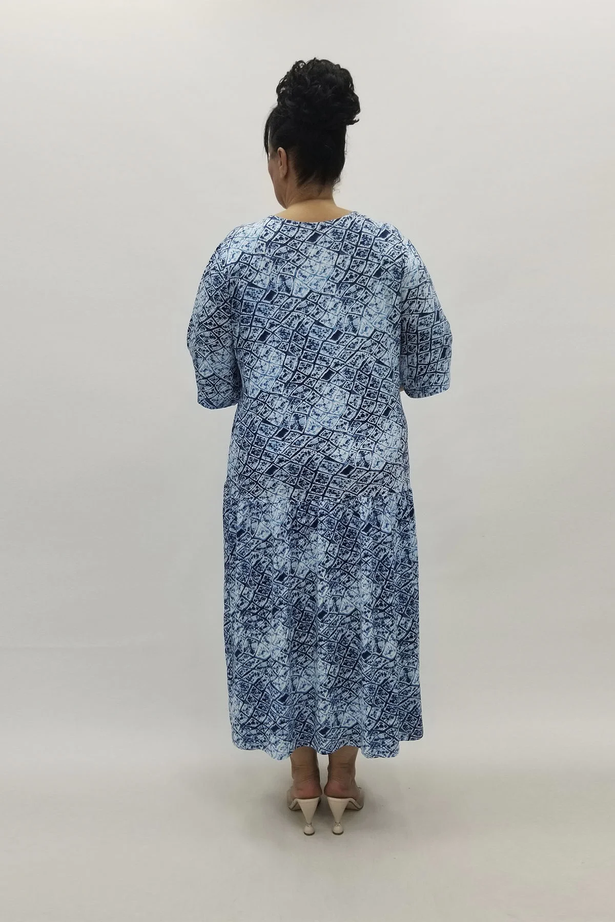 Miraggio Büyük Beden Bluz 98845 MAVİ