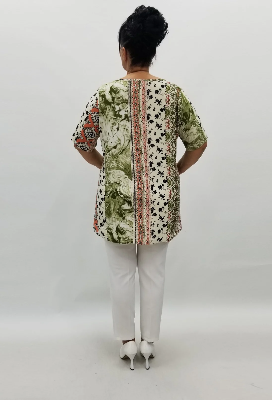 Miraggio Büyük Beden Bluz 98929 HAKİ