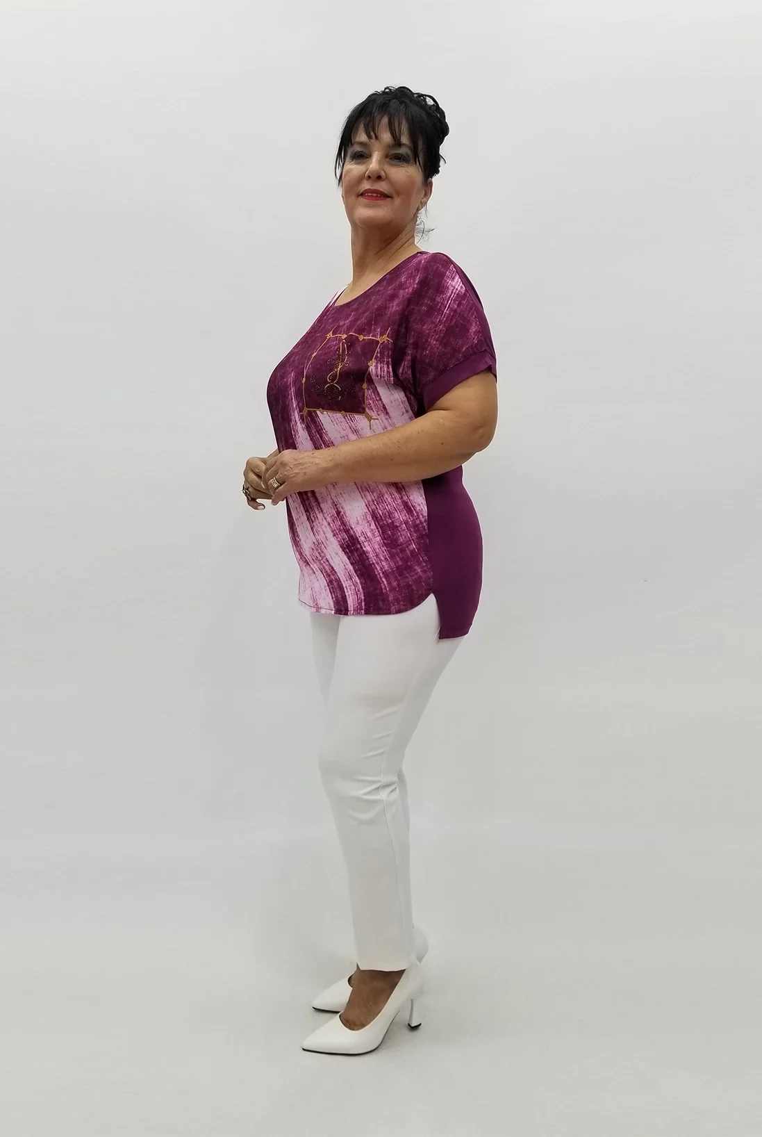 Miraggio Büyük Beden Bluz 98946 MÜRDÜM