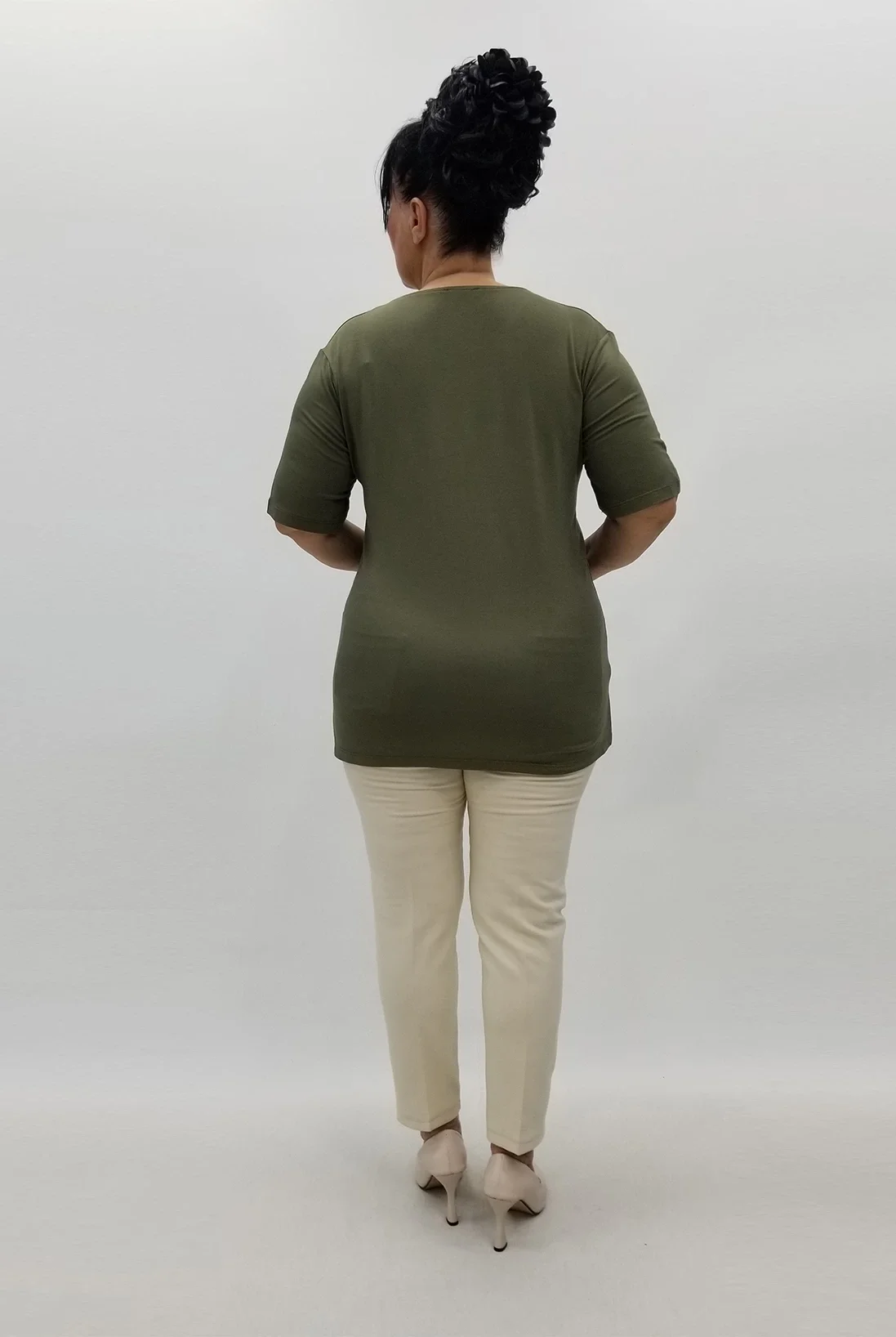 Miraggio Büyük Beden Bluz 98948 HAKİ