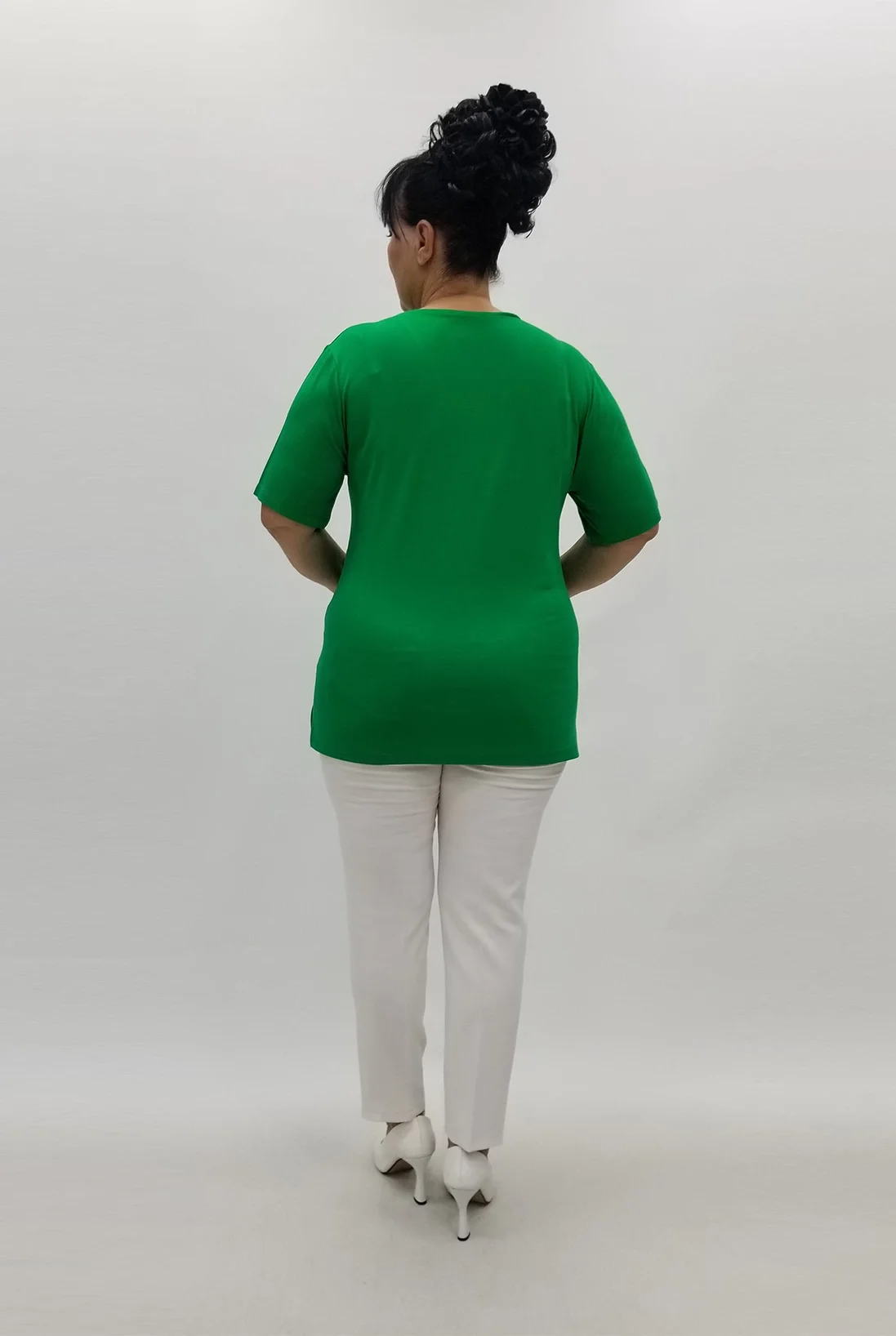 Miraggio Büyük Beden Bluz 98948 YEŞİL