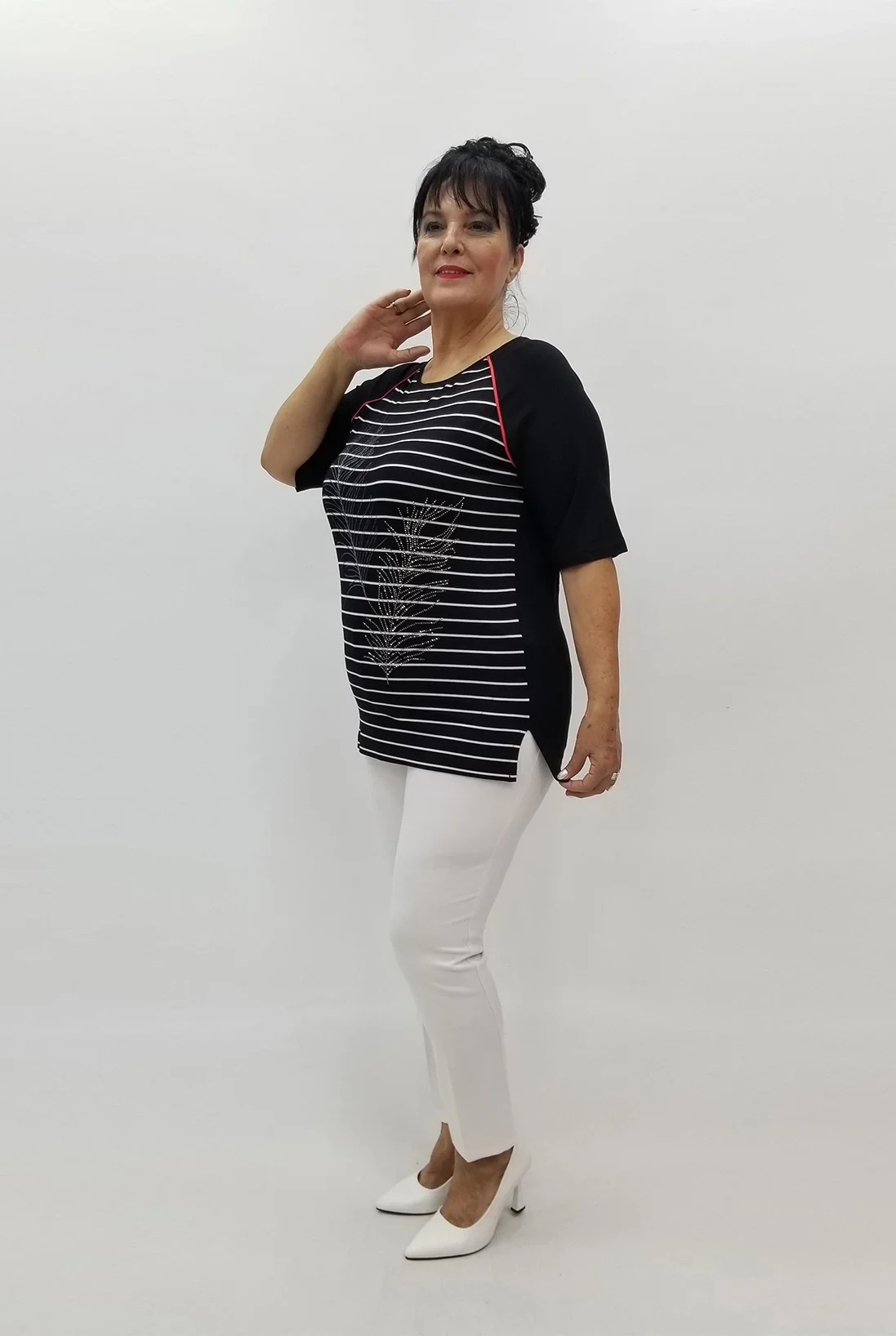 Miraggio Büyük Beden Bluz 98949 SİYAH