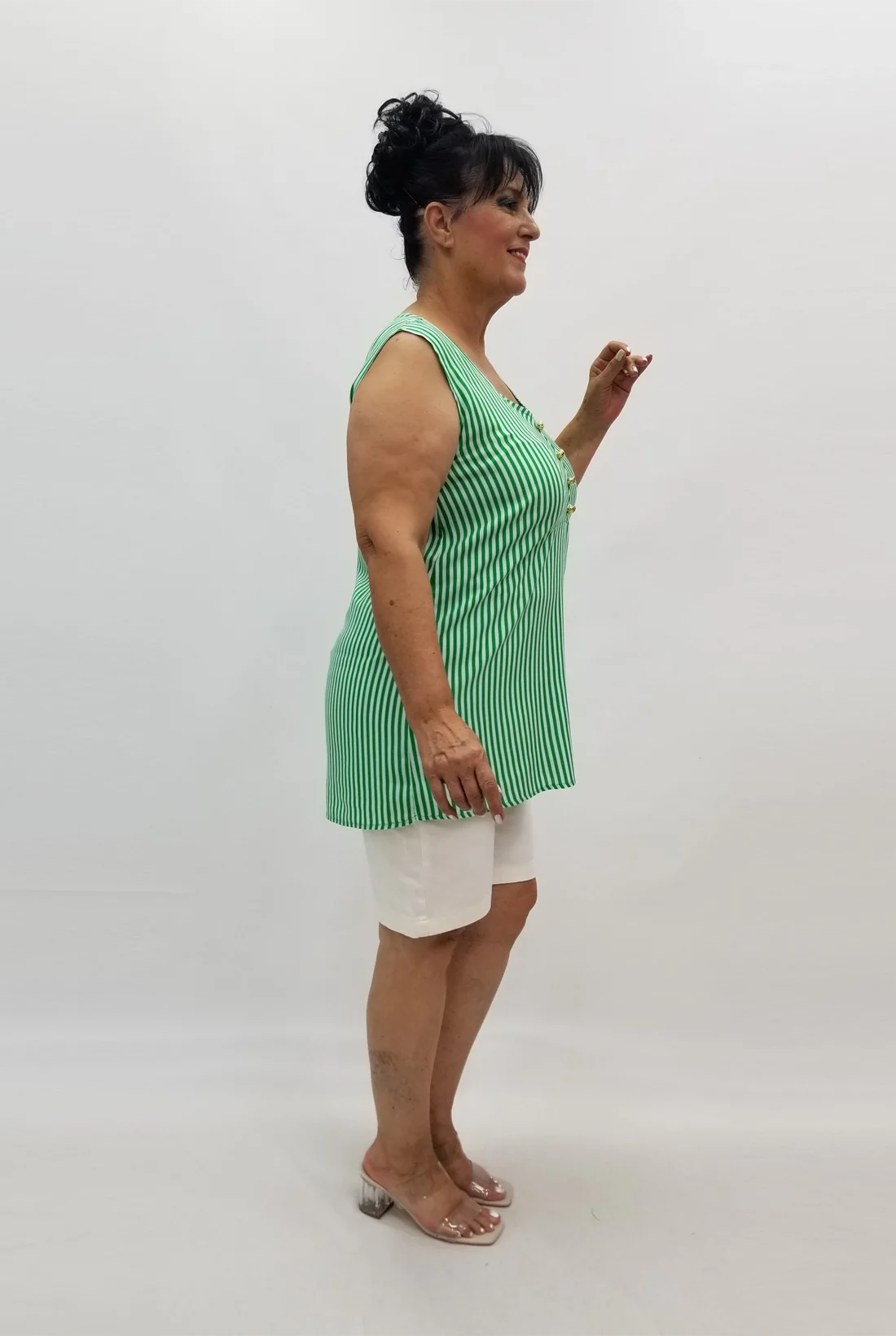 Miraggio Büyük Beden Bluz 98957 YEŞİL