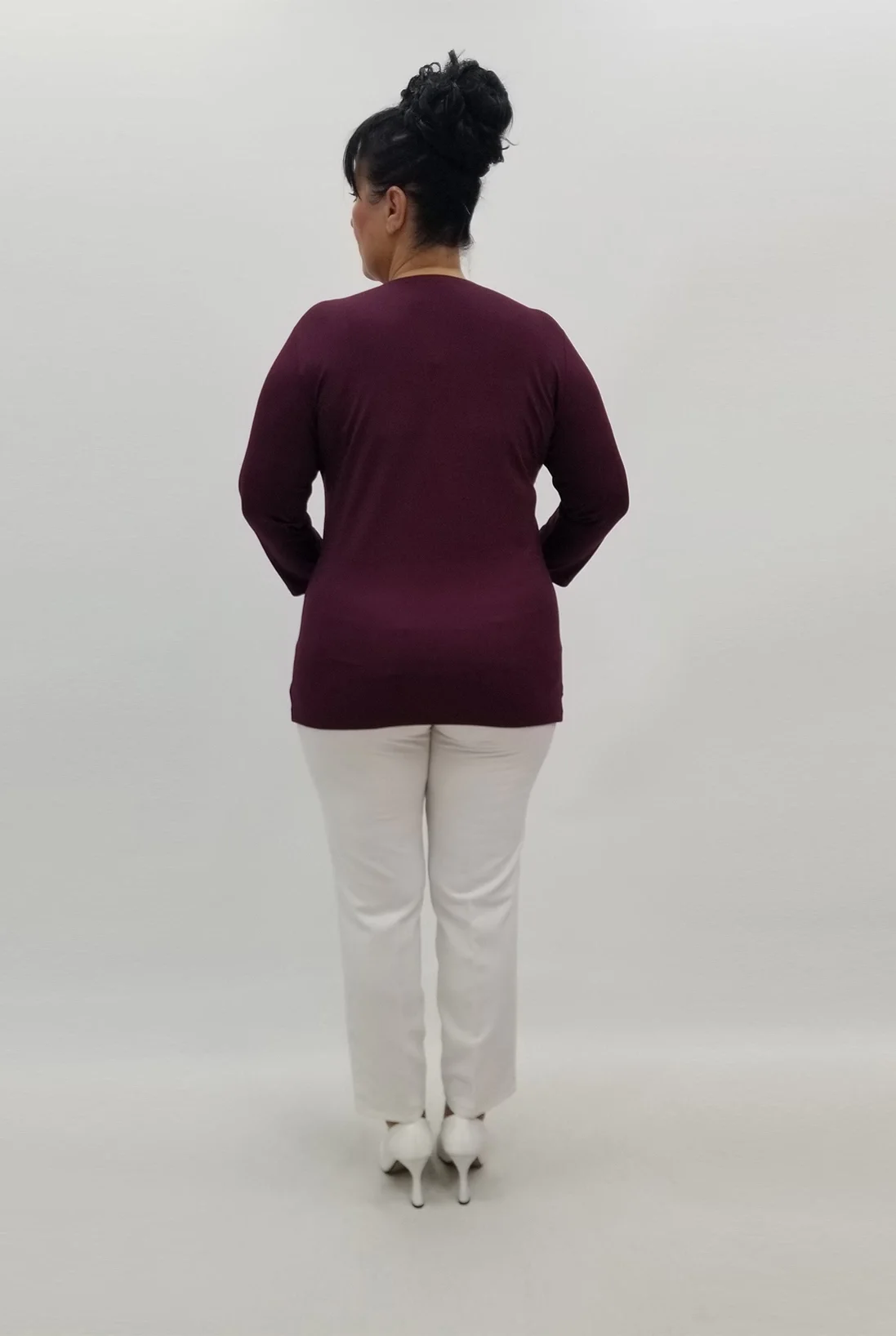 Miraggio Büyük Beden Bluz 99018 BORDO