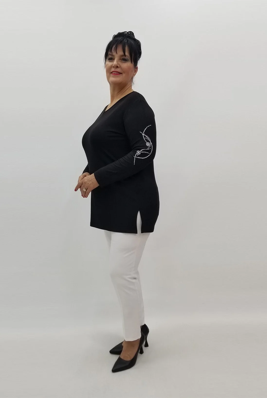 Miraggio Büyük Beden Bluz 99043 SİYAH