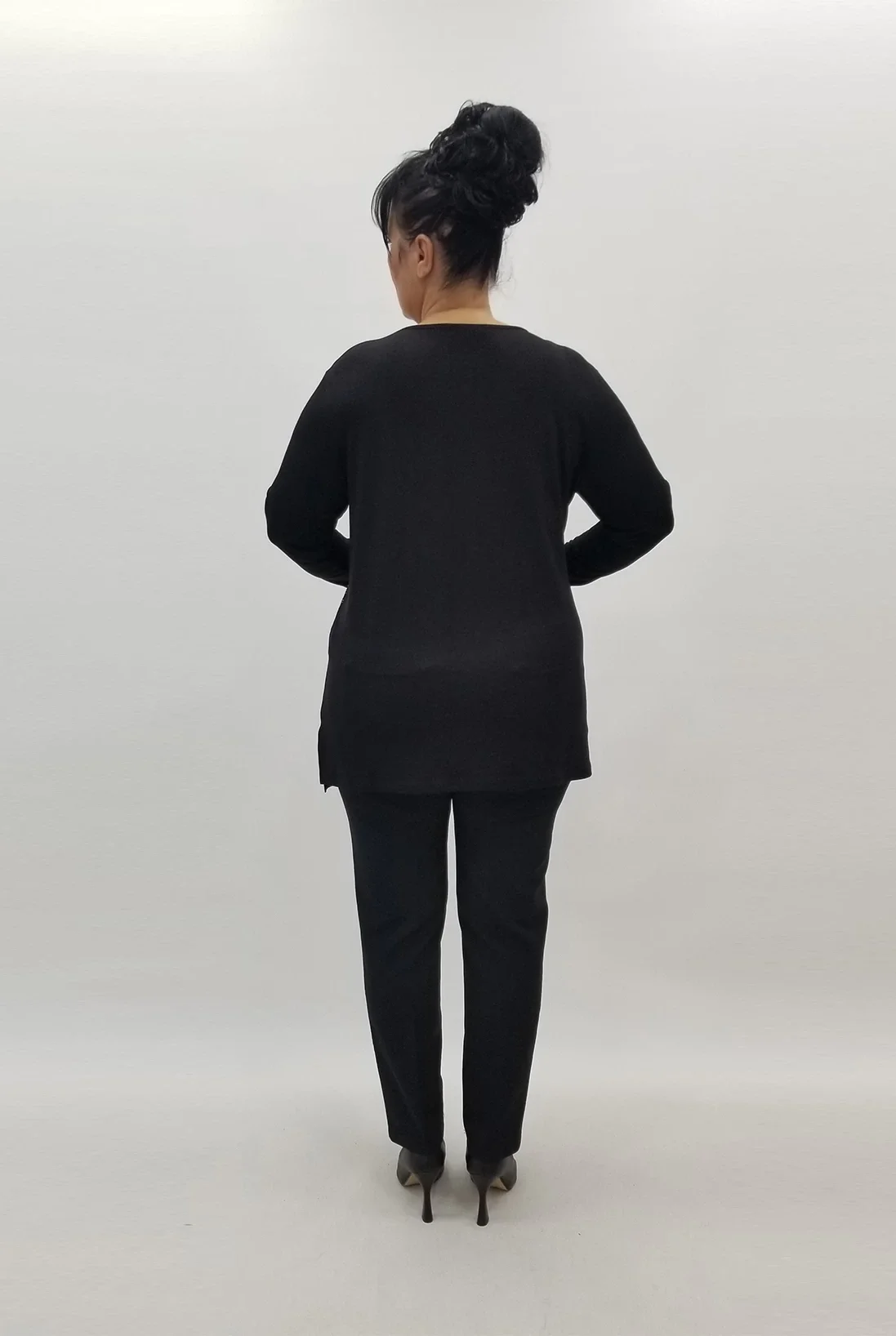 Miraggio Büyük Beden Bluz 99057 SİYAH