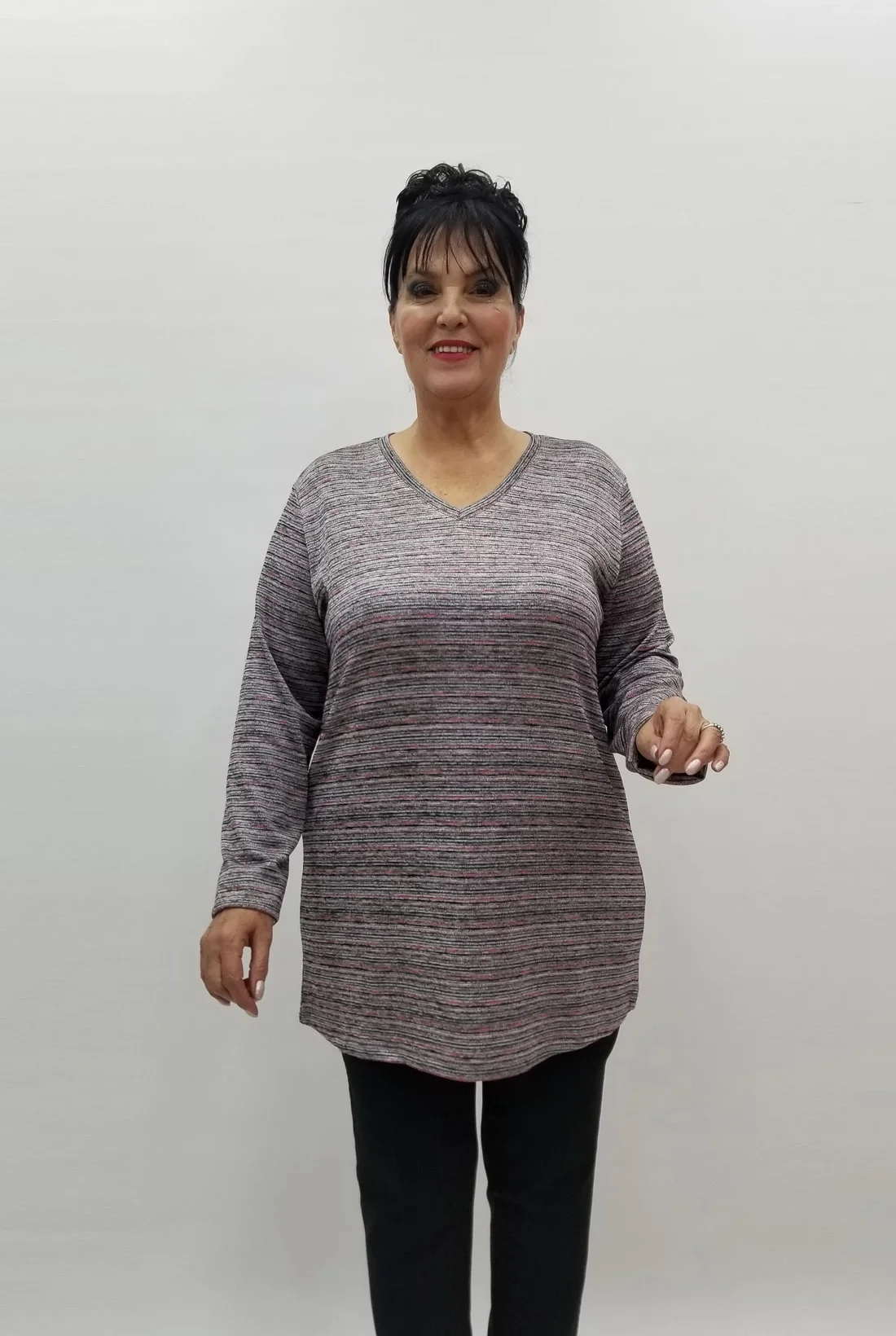 Miraggio Büyük Beden Bluz 99155 GRİ