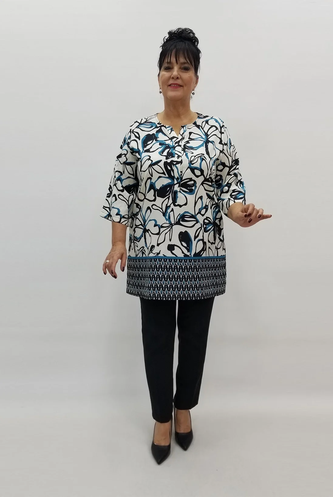 Miraggio Büyük Beden Bluz 99164 EKRU