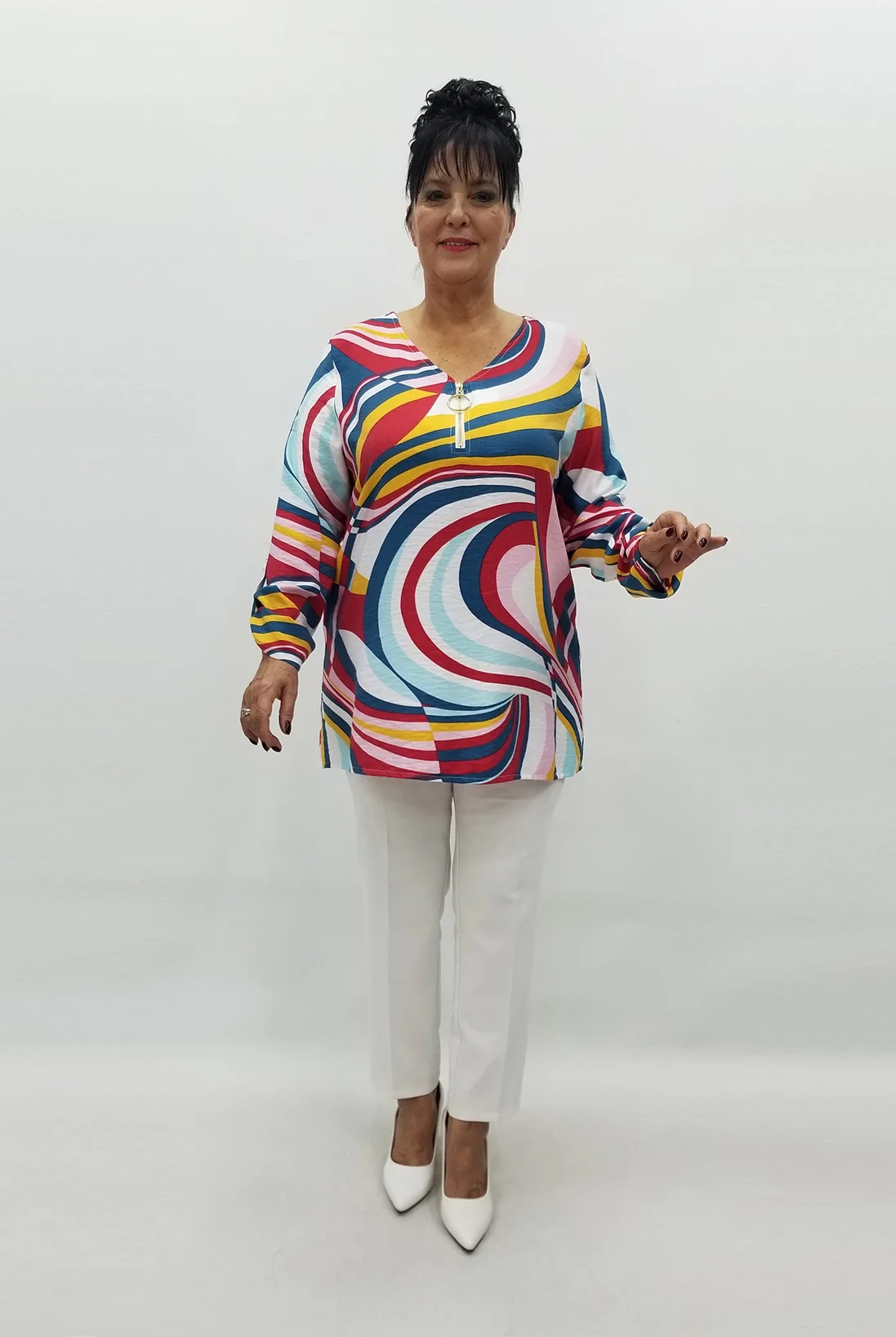 Miraggio Büyük Beden Bluz 99168 ORJİNAL