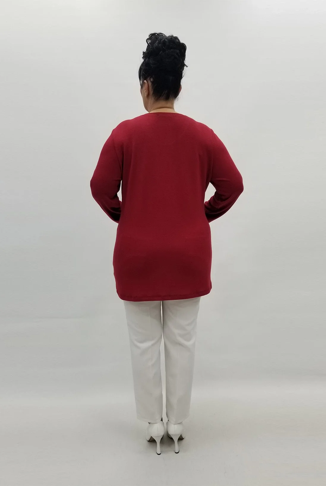 Miraggio Büyük Beden Bluz 99189 BORDO